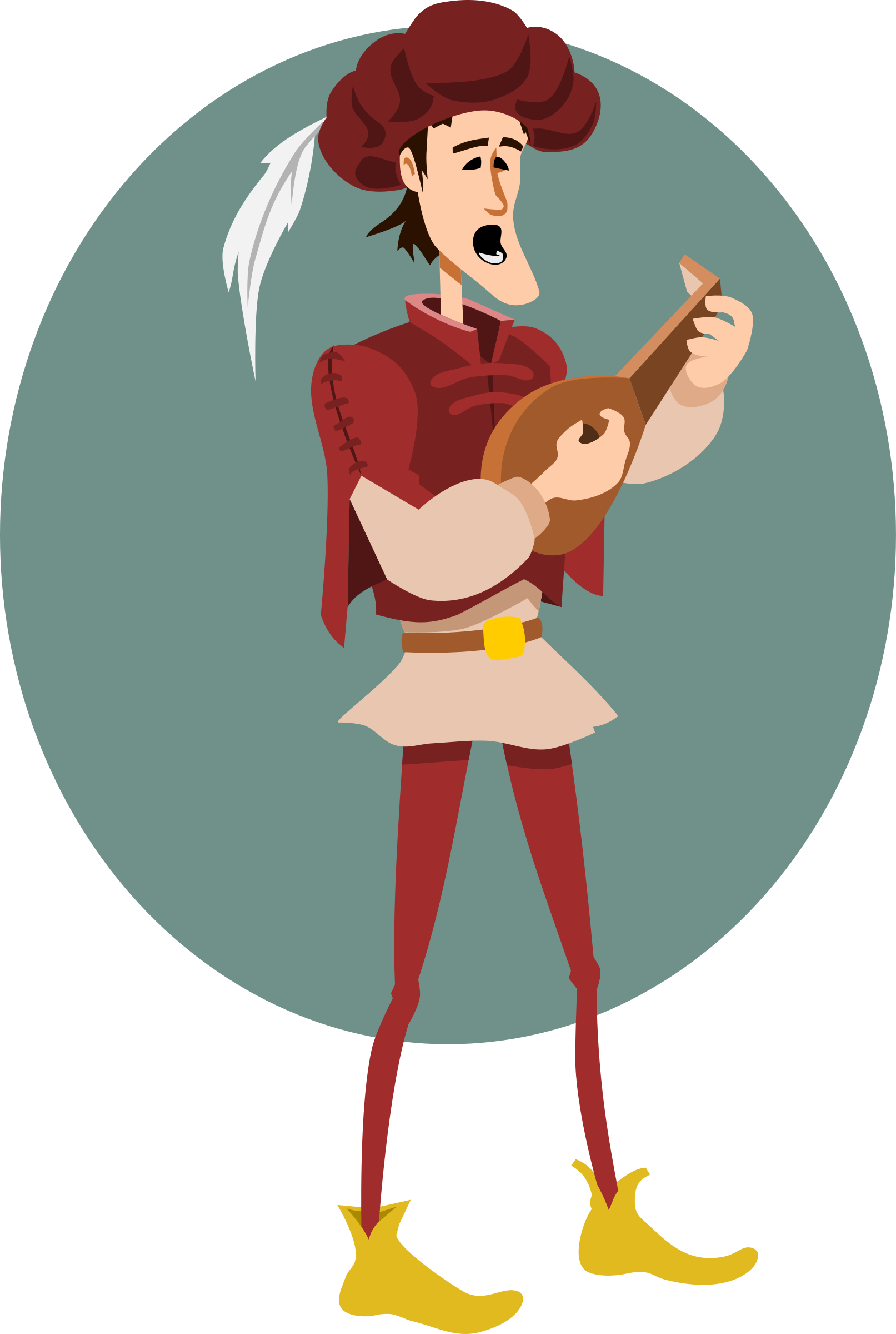 Clipart troubadour