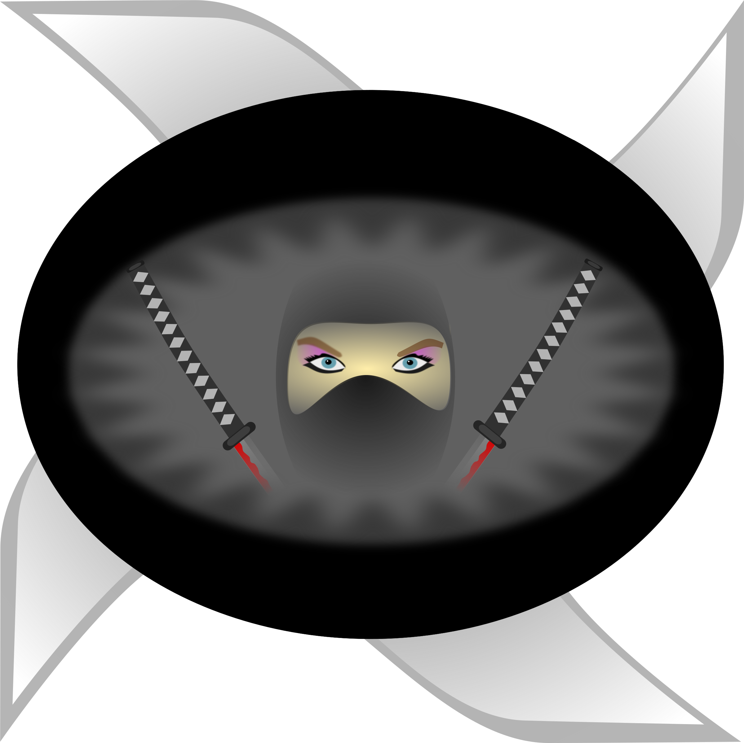 Clipart - Ninja woman