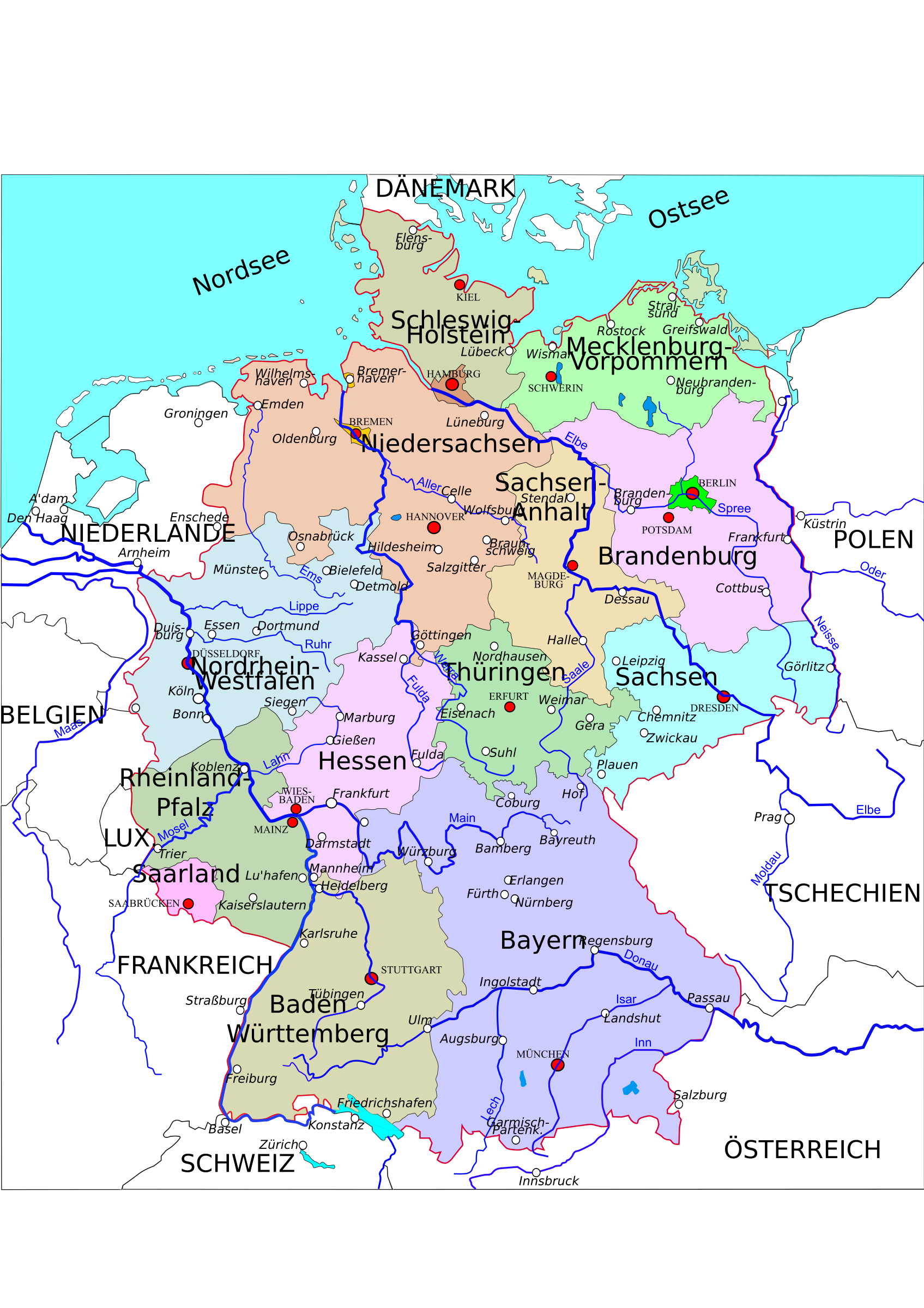 germany map political clipart political map of germany 2 germany map political clipart political map of germany 2