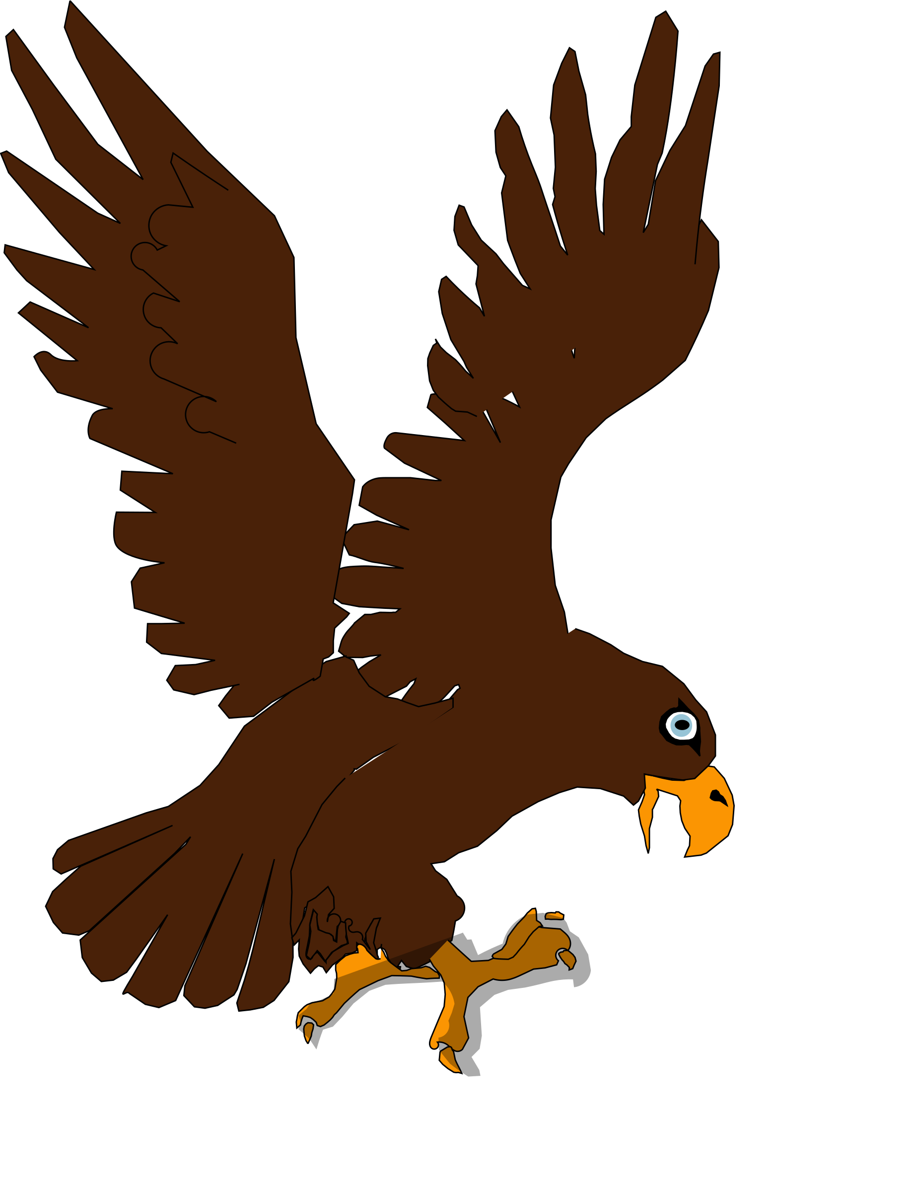 eagle landing clip art - photo #27