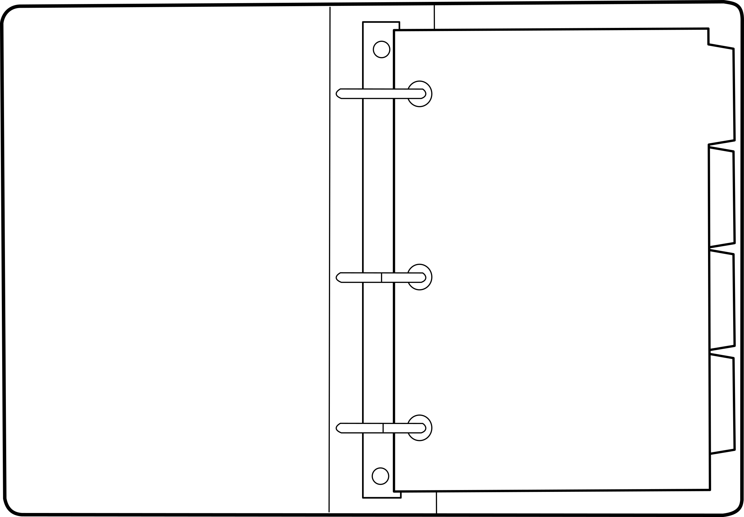 Clipart open binder Clipart open binder