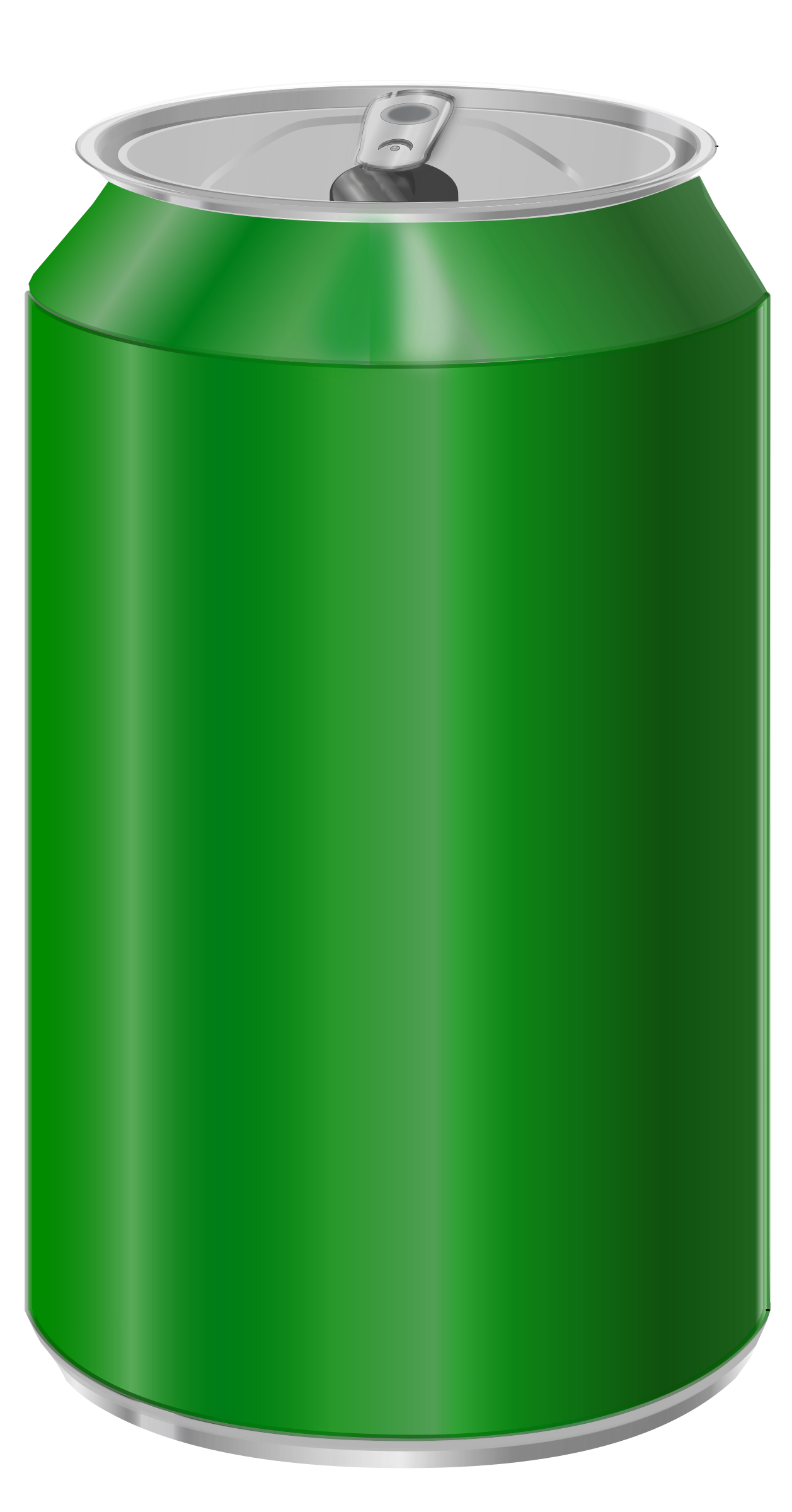 Clipart - Green soda can