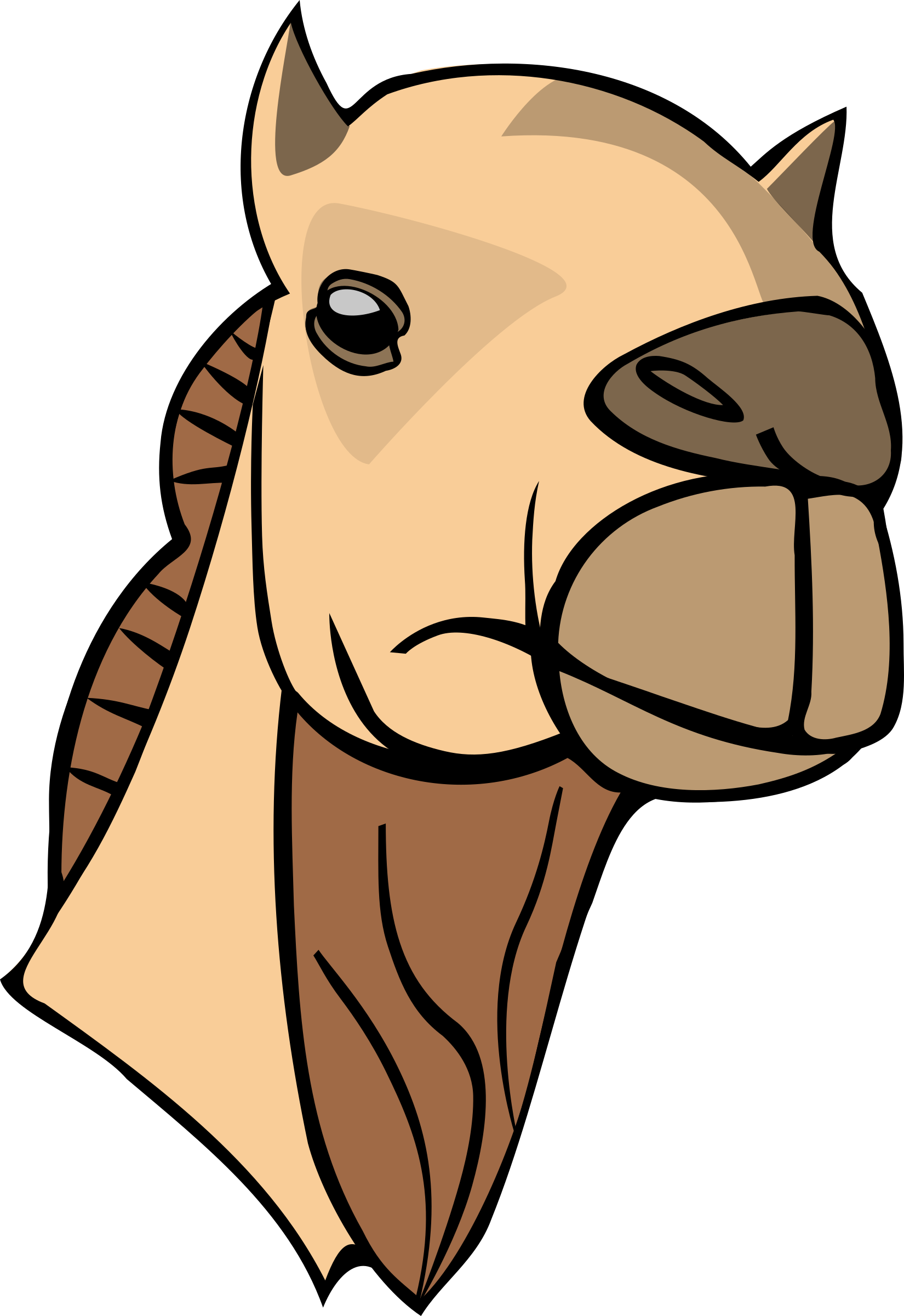 Clipart Camel head
