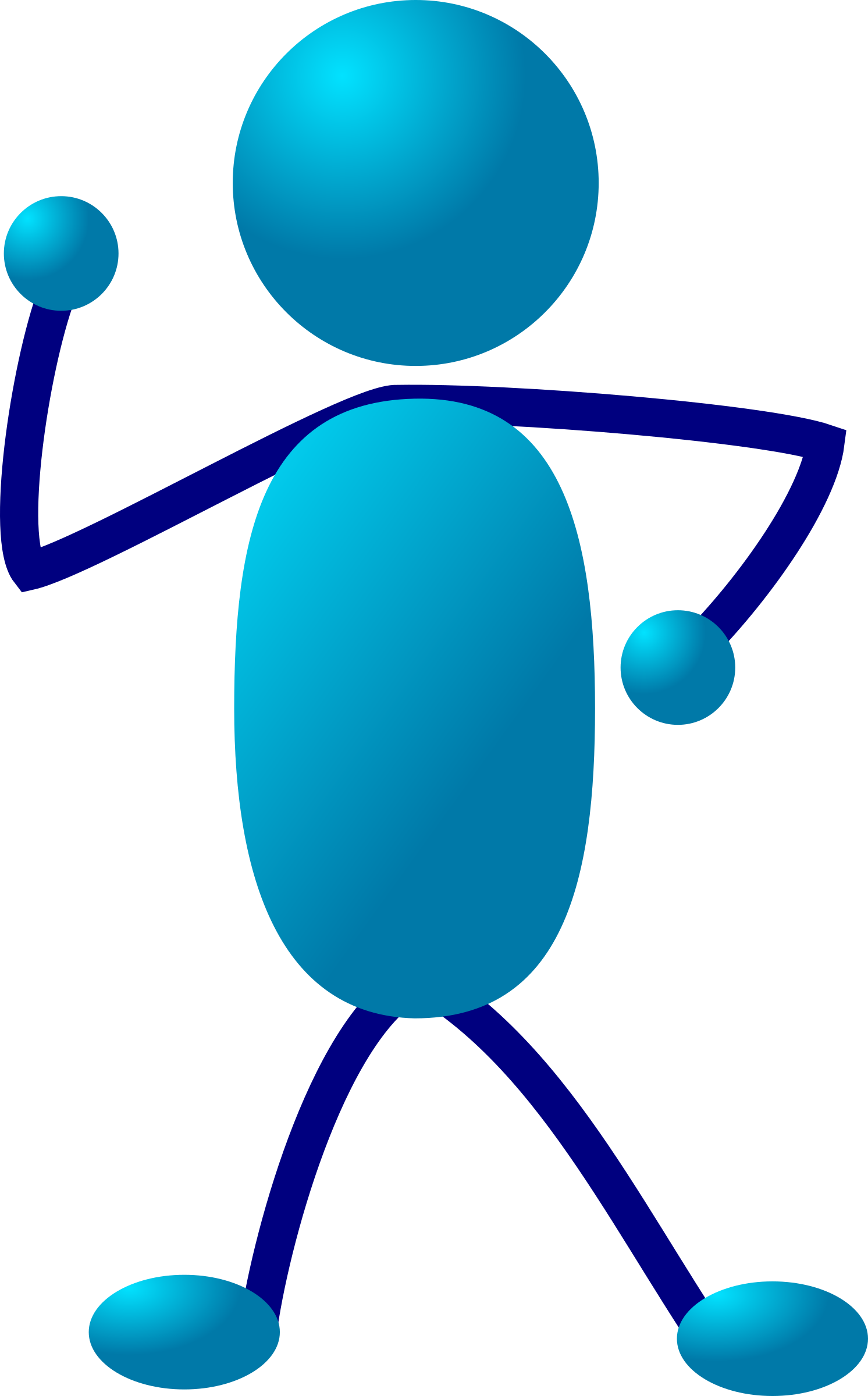 Clipart - Stickman