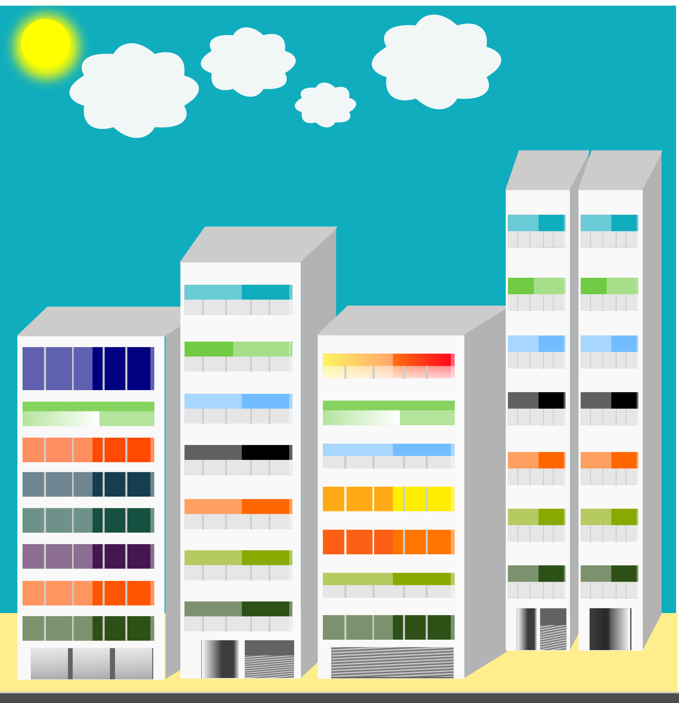  Clipart - Simple City Skyscraper