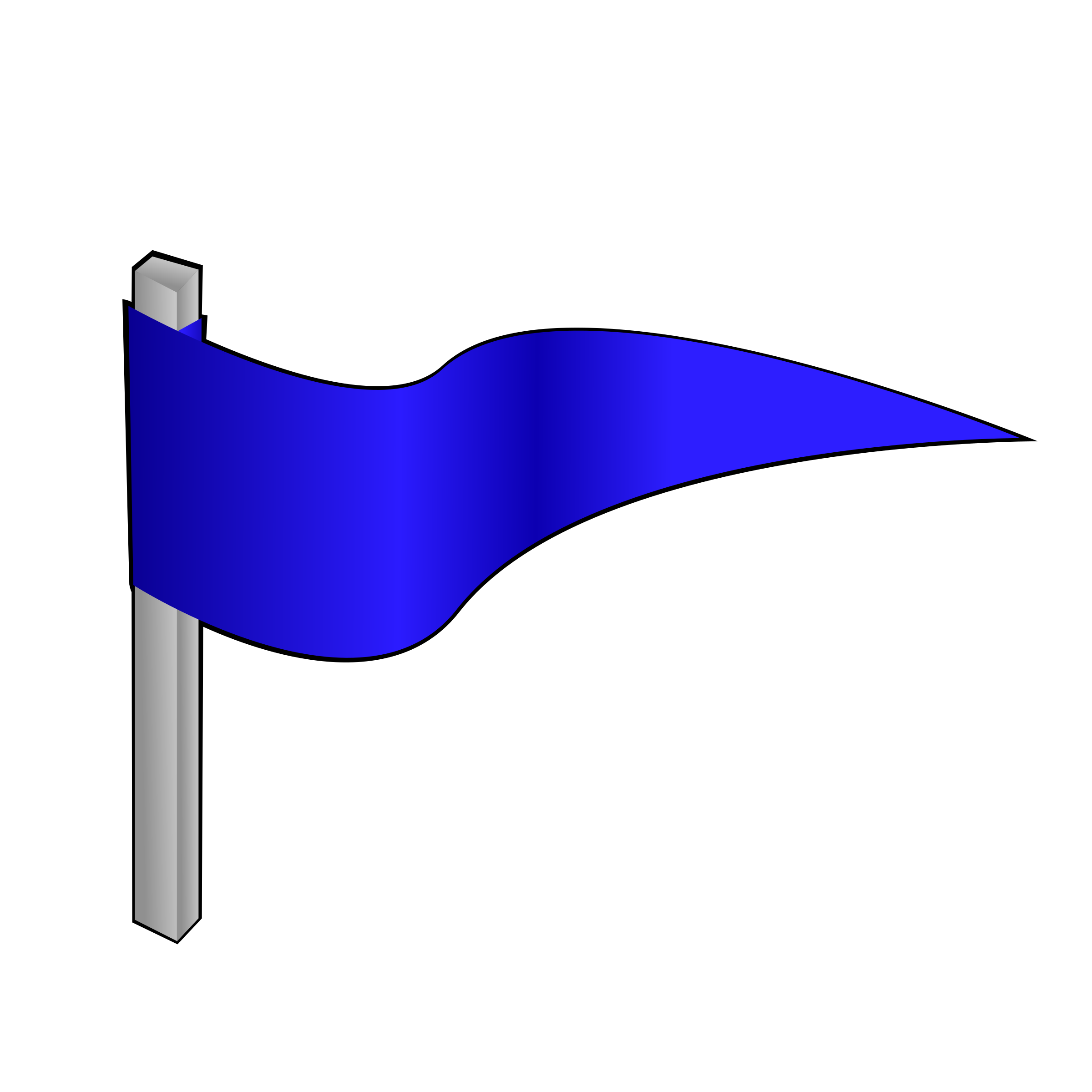  Clipart - Simple flag on a pole