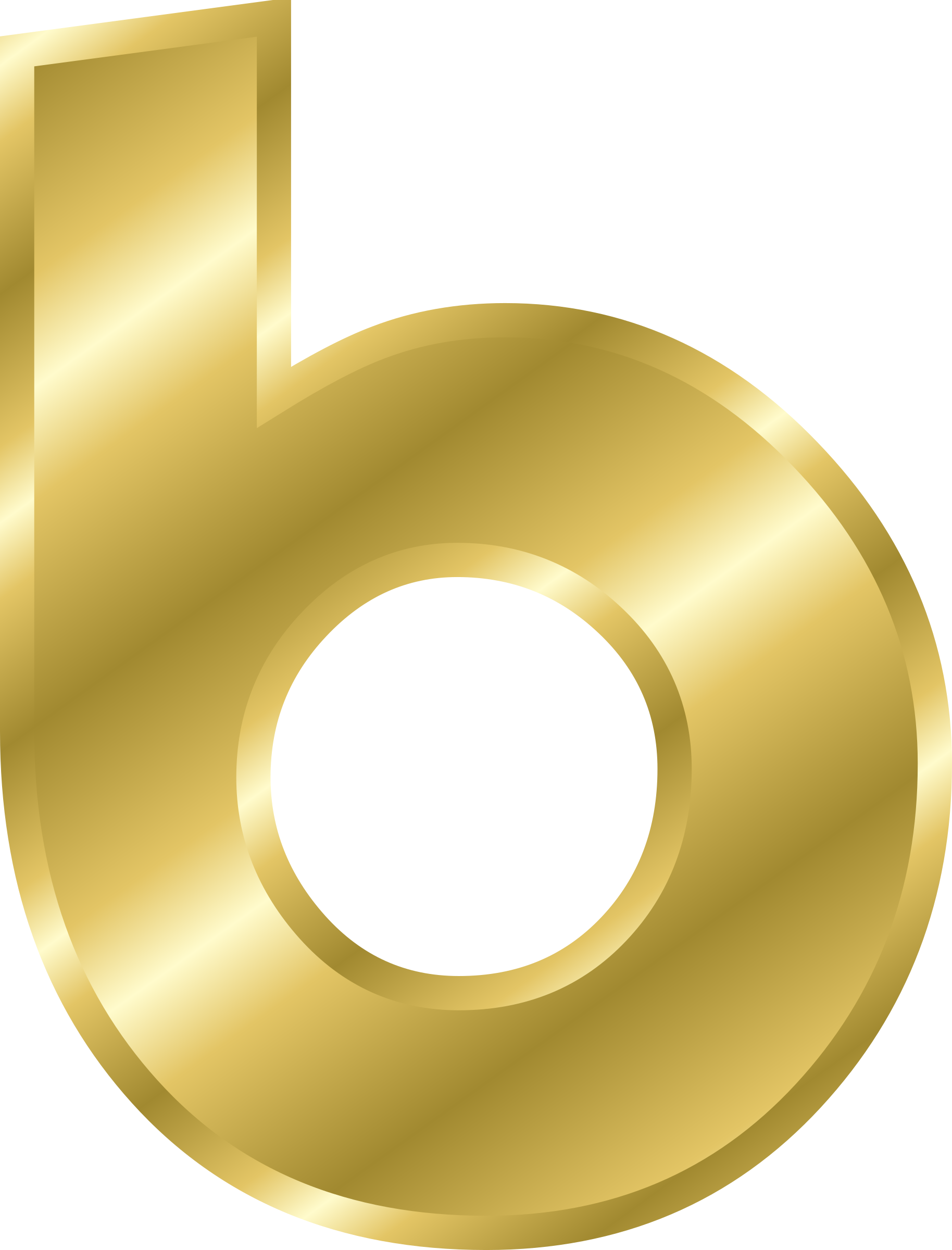 Gold Font Letters PNG