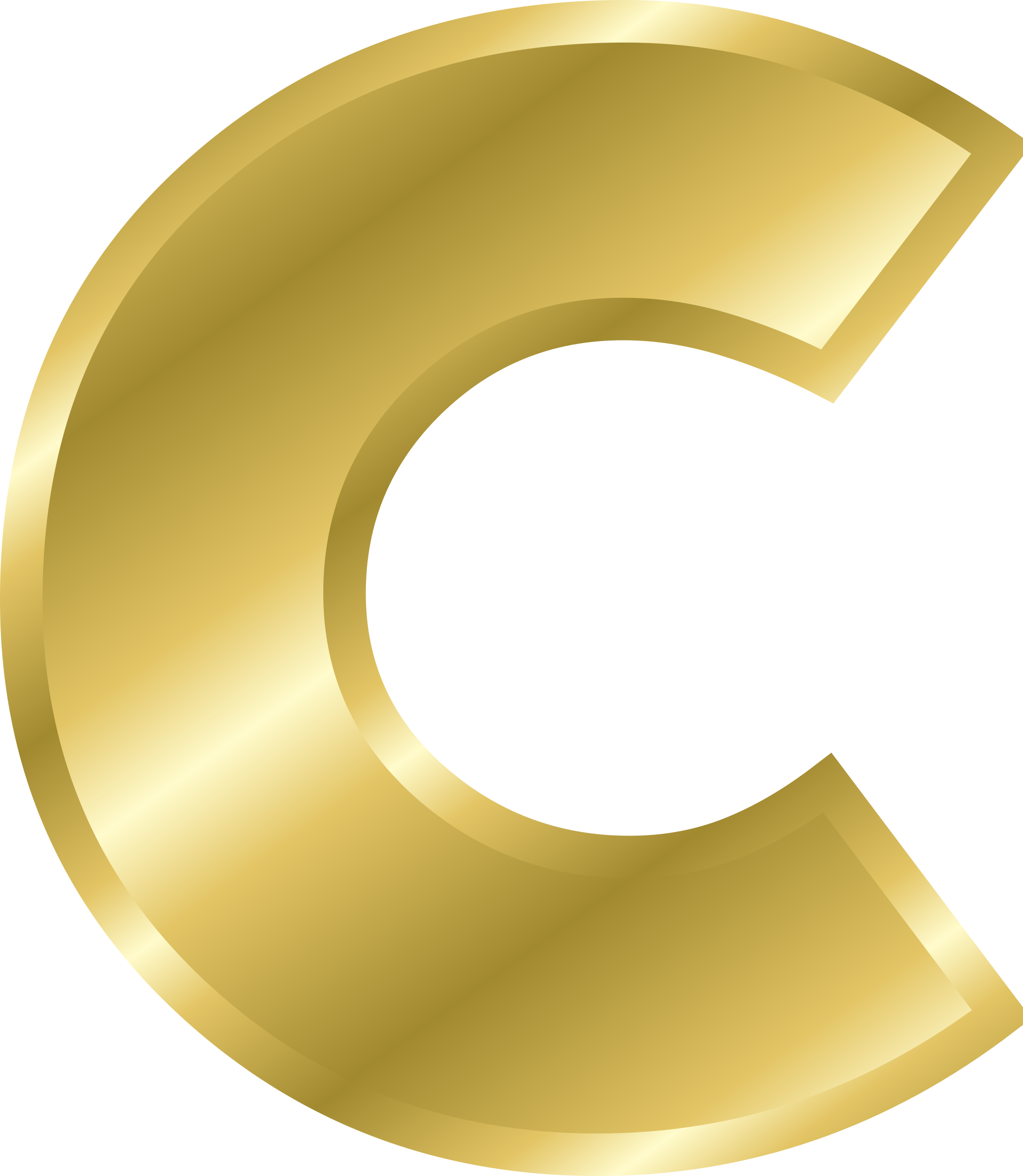 Clipart - Effect Letters alphabet gold