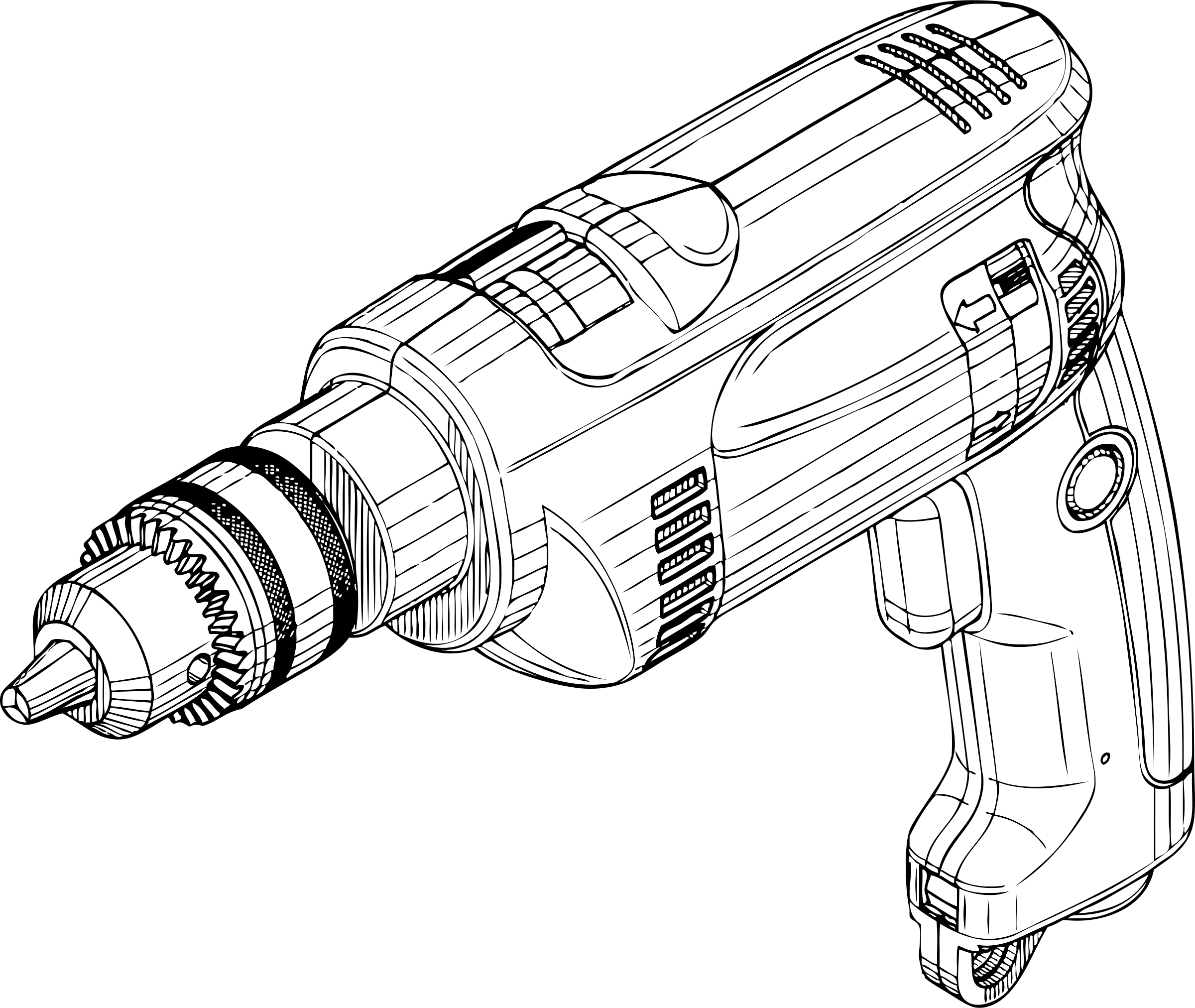 Clipart - electric drill