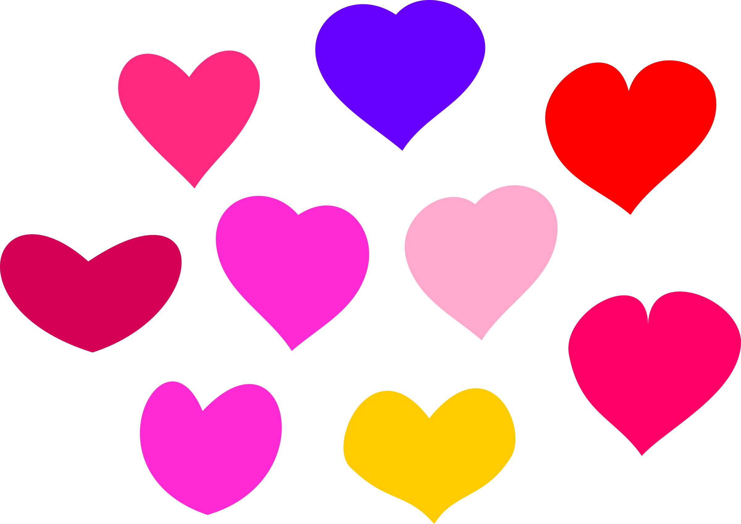 Clipart Bundle Of Hearts