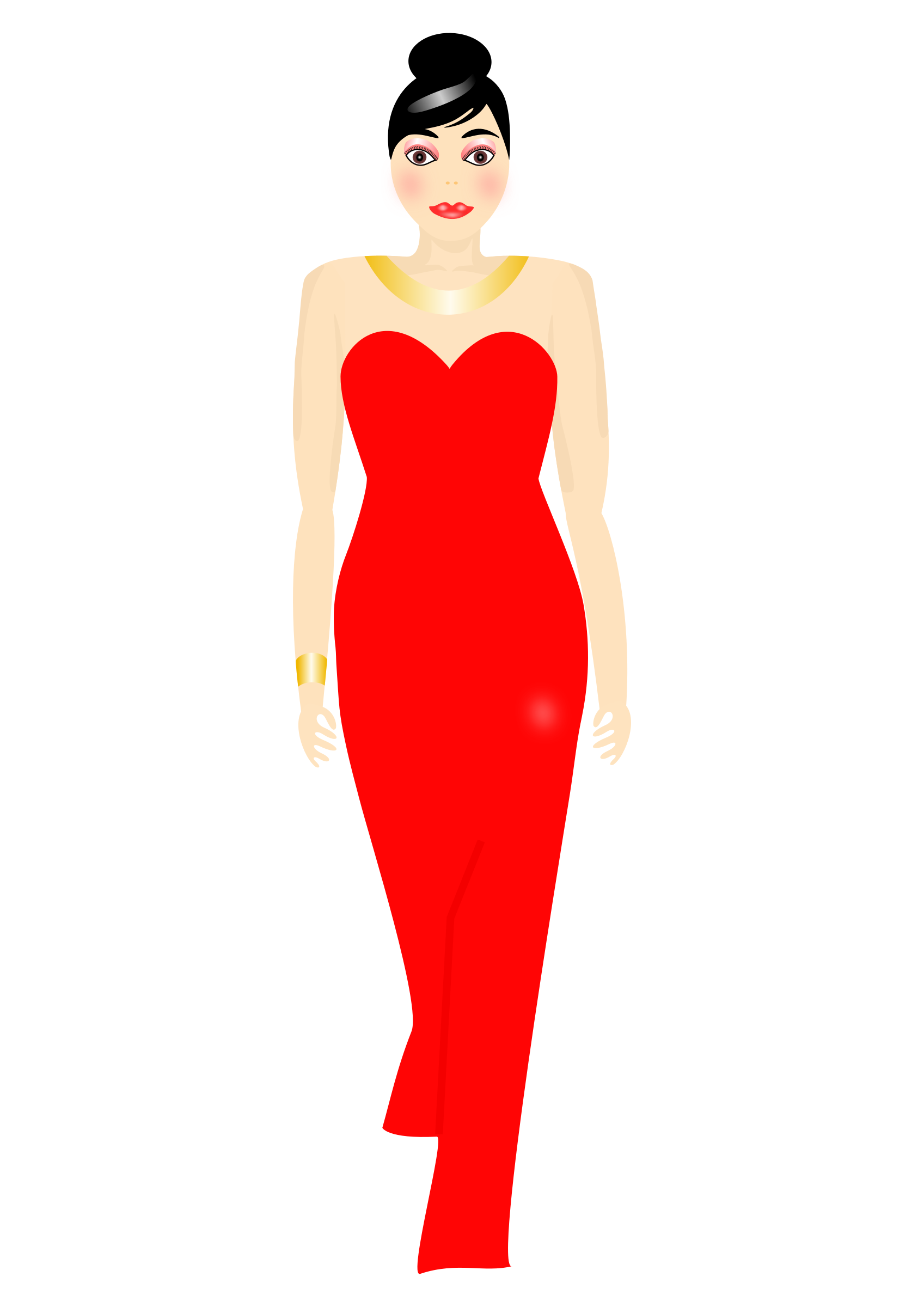 red dress clipart free - photo #23