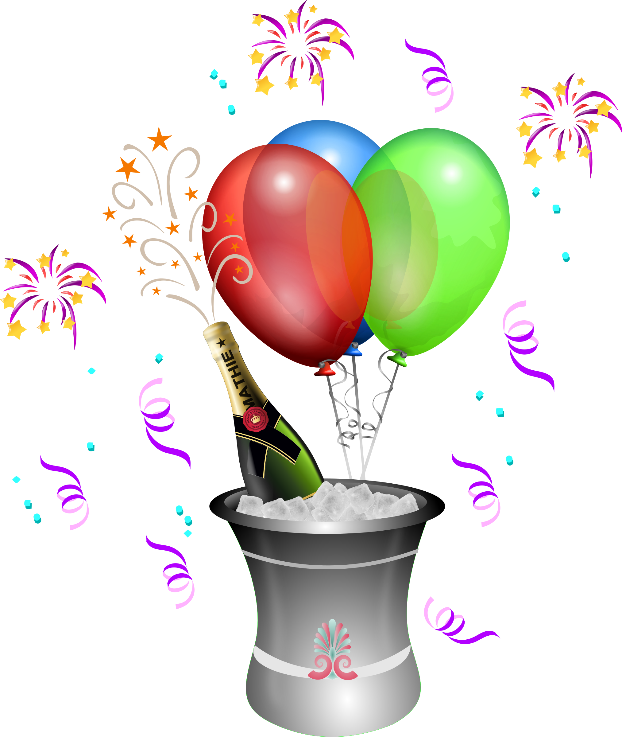 Download Clipart - Champagne Showers 2