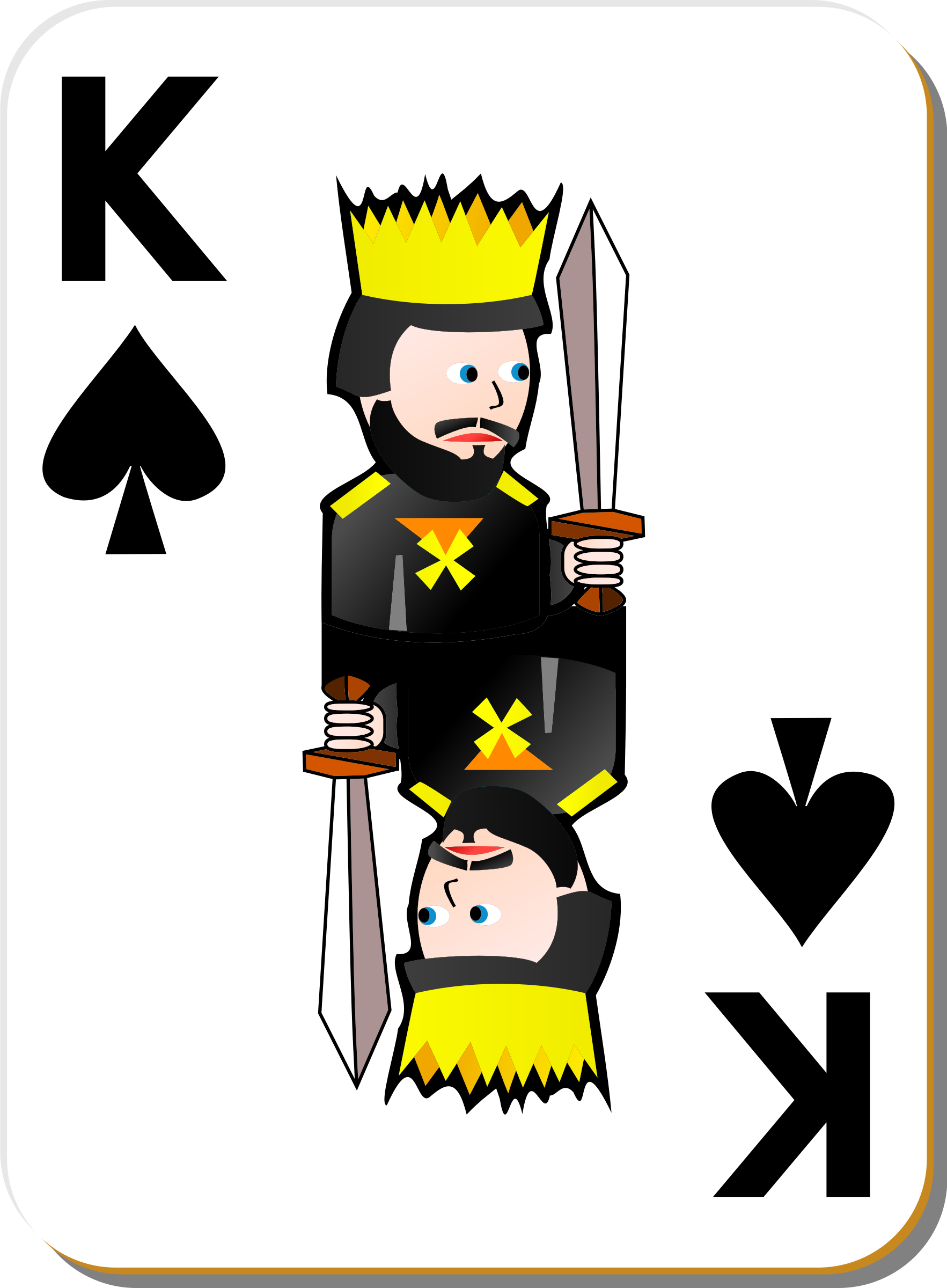 Clipart - White Deck: King of Spades