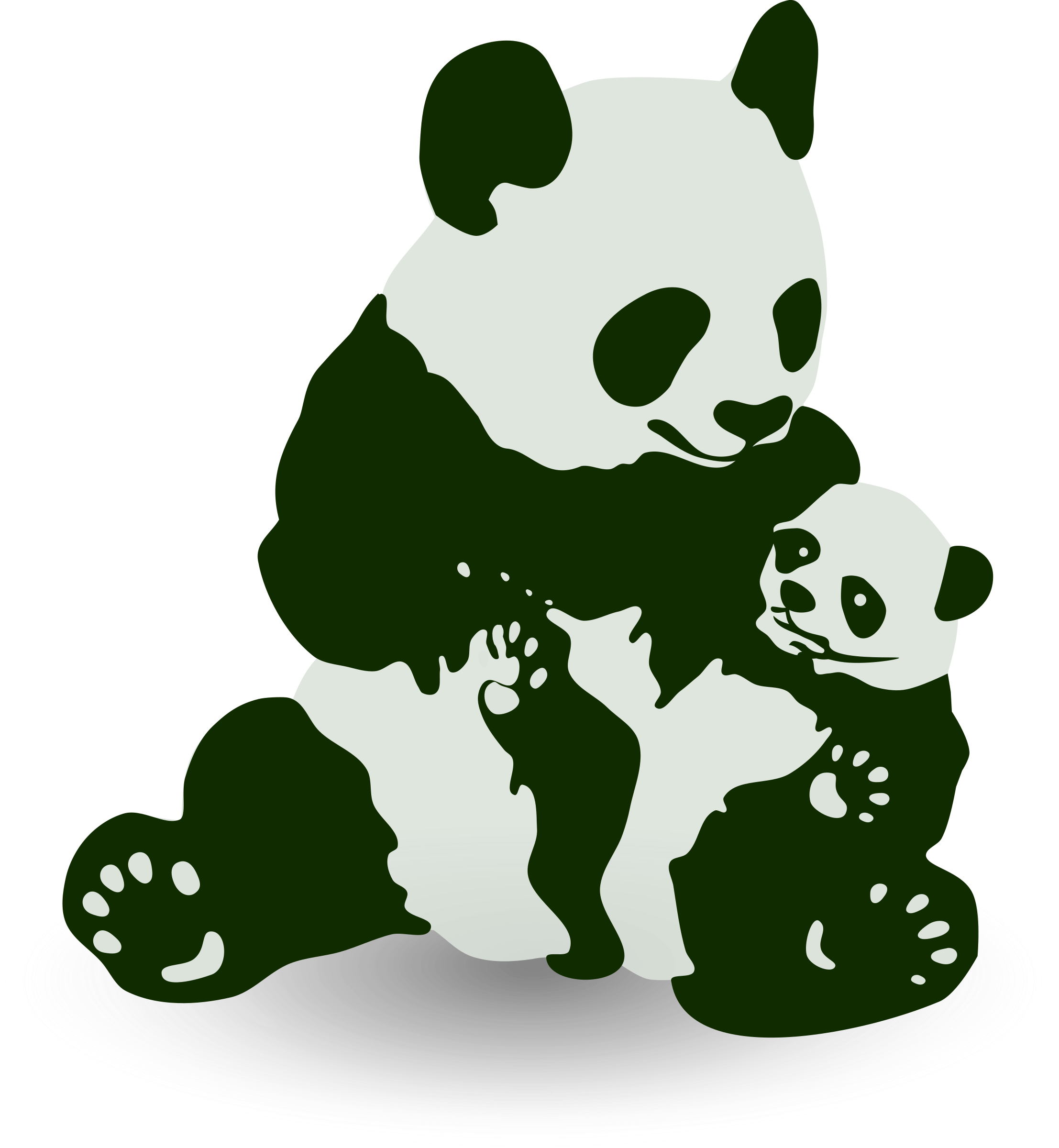 baby panda clipart - photo #9