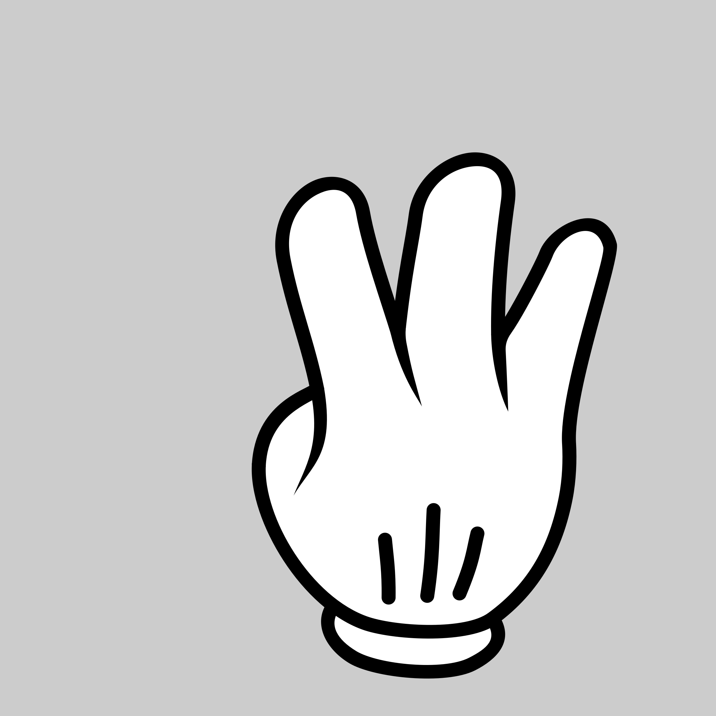 Clipart - Hand nos