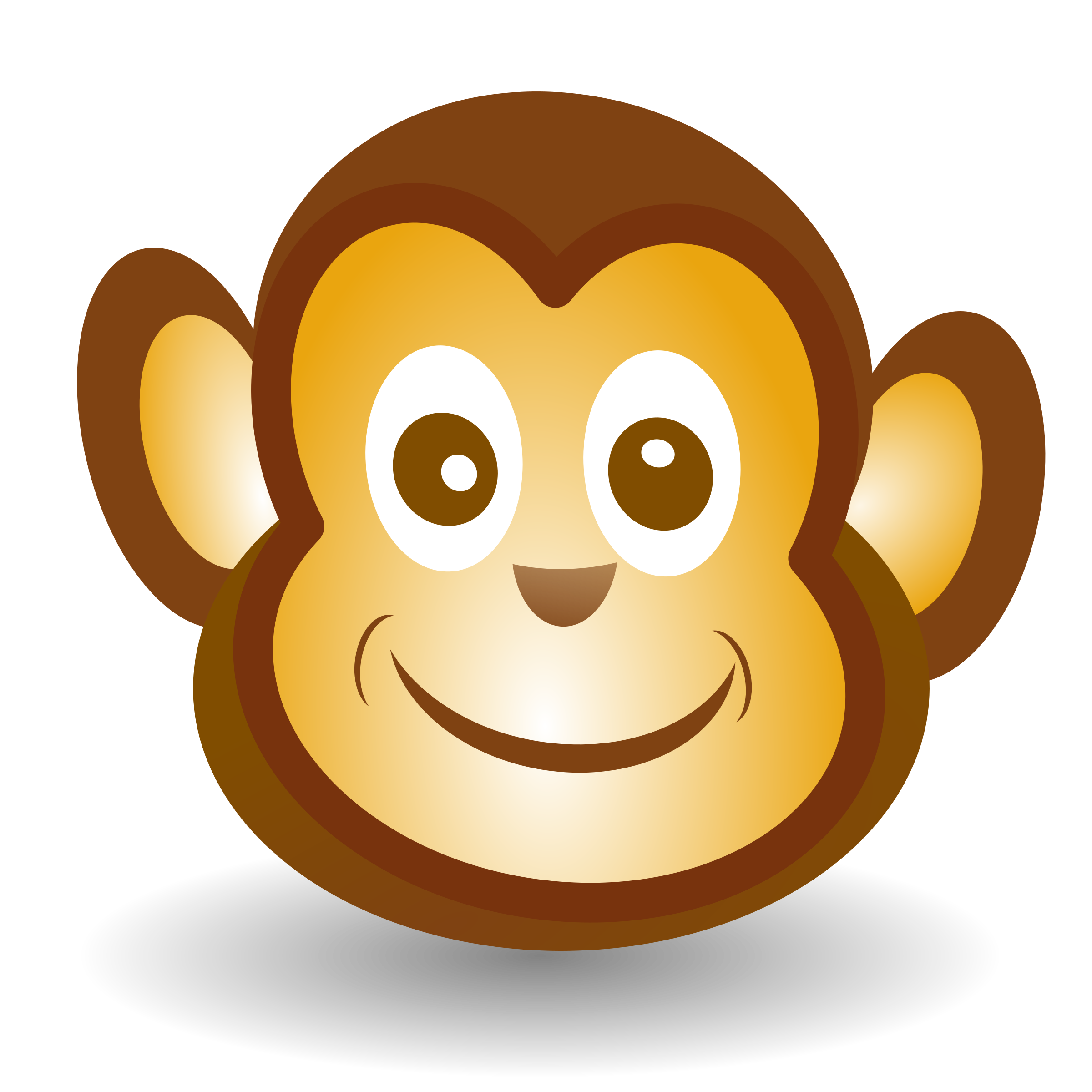 Clipart - Funny Monkey Face
