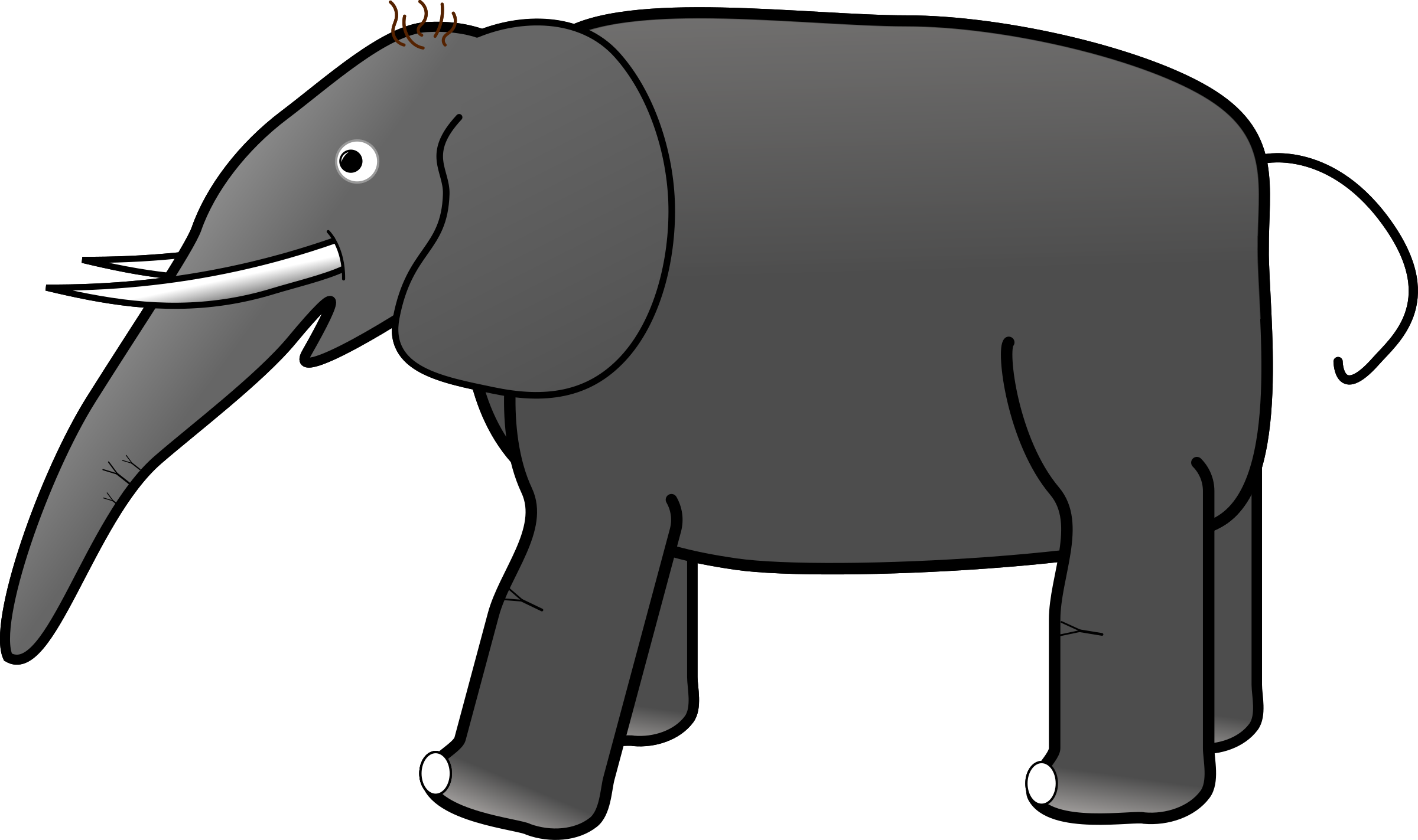 gray elephant free clip art - photo #39