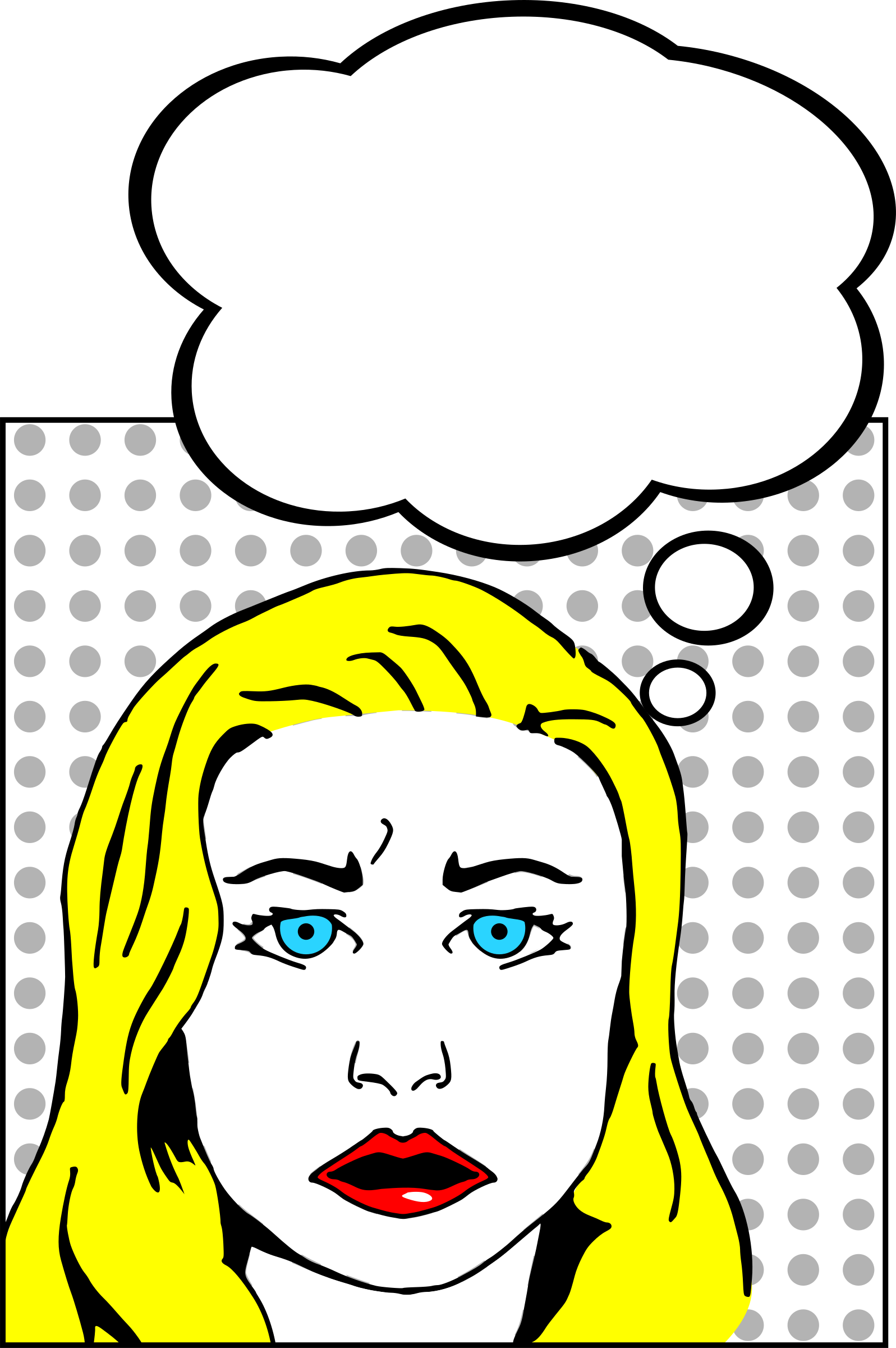 Clipart Worried Woman