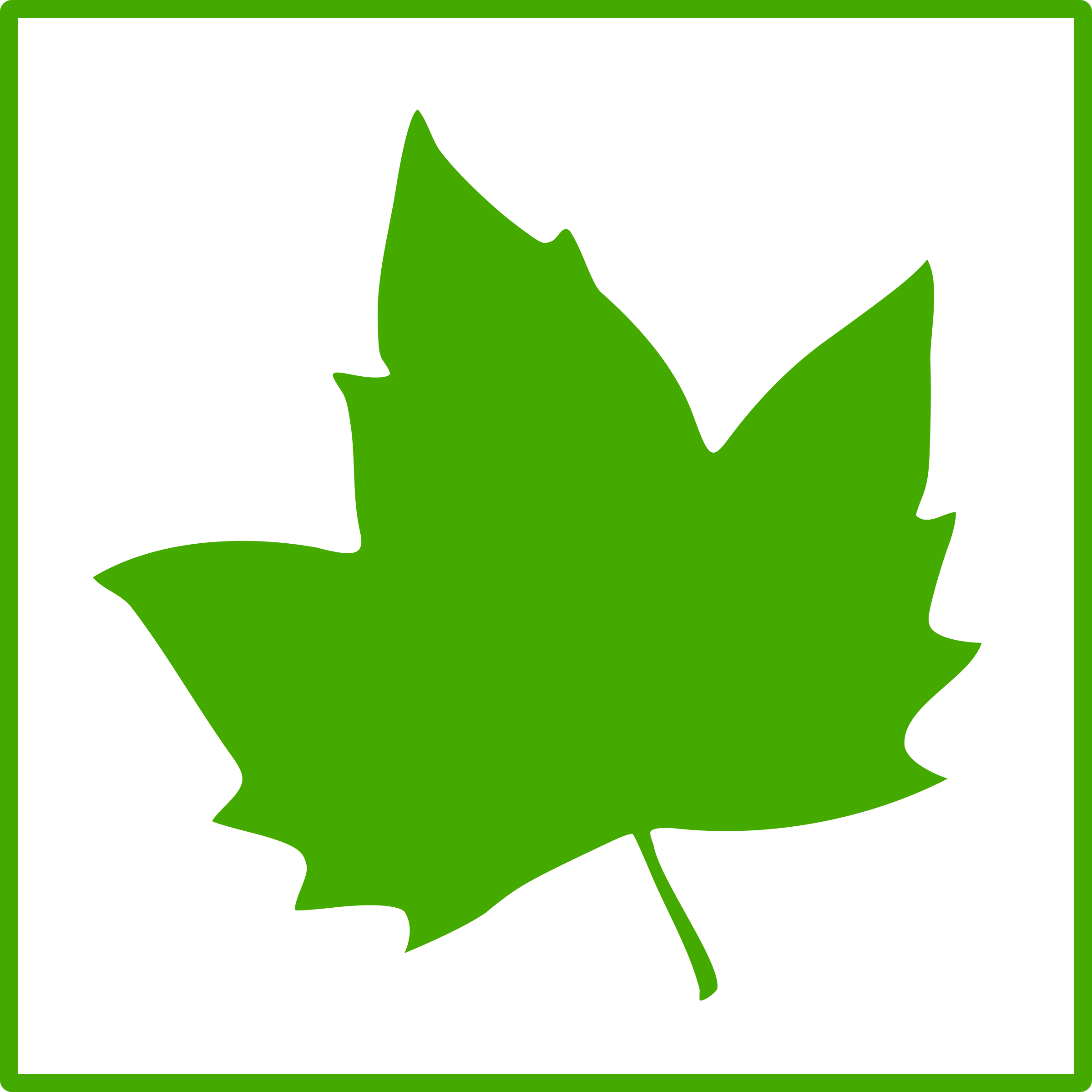 Clipart Eco Green Leaf Icon