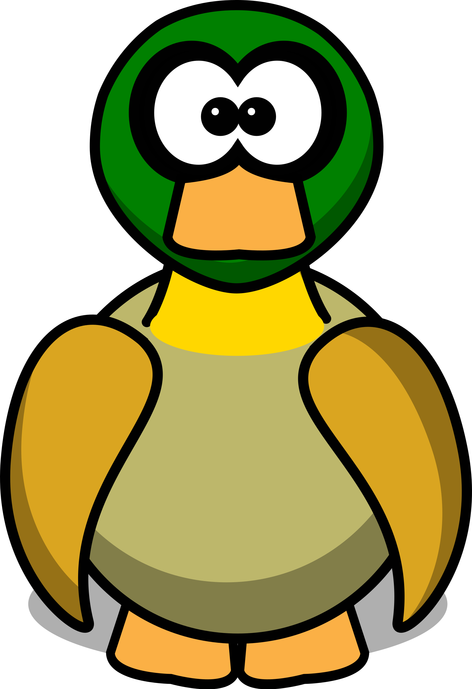 Clipart Cartoon Duck
