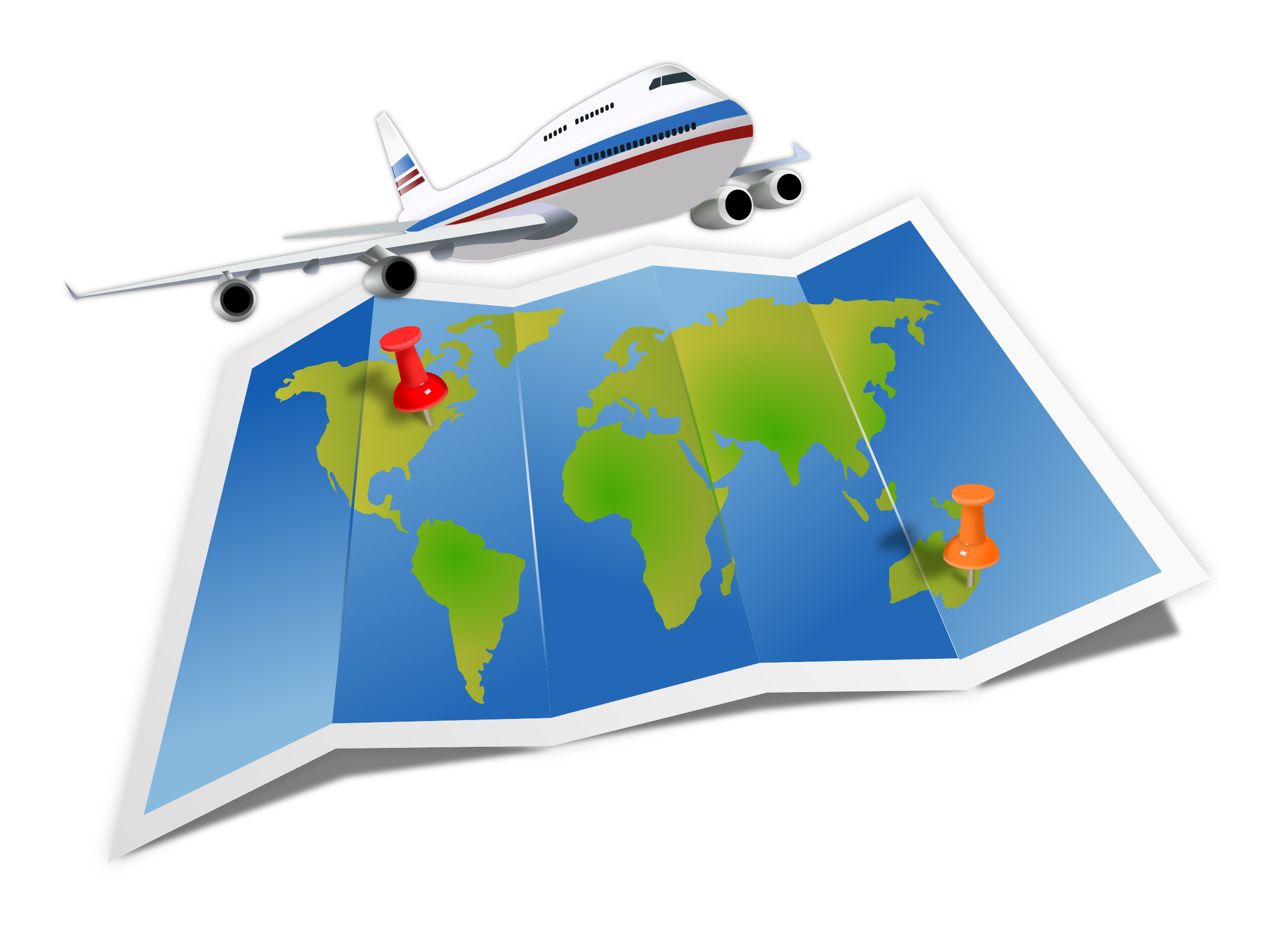 travel map clip art