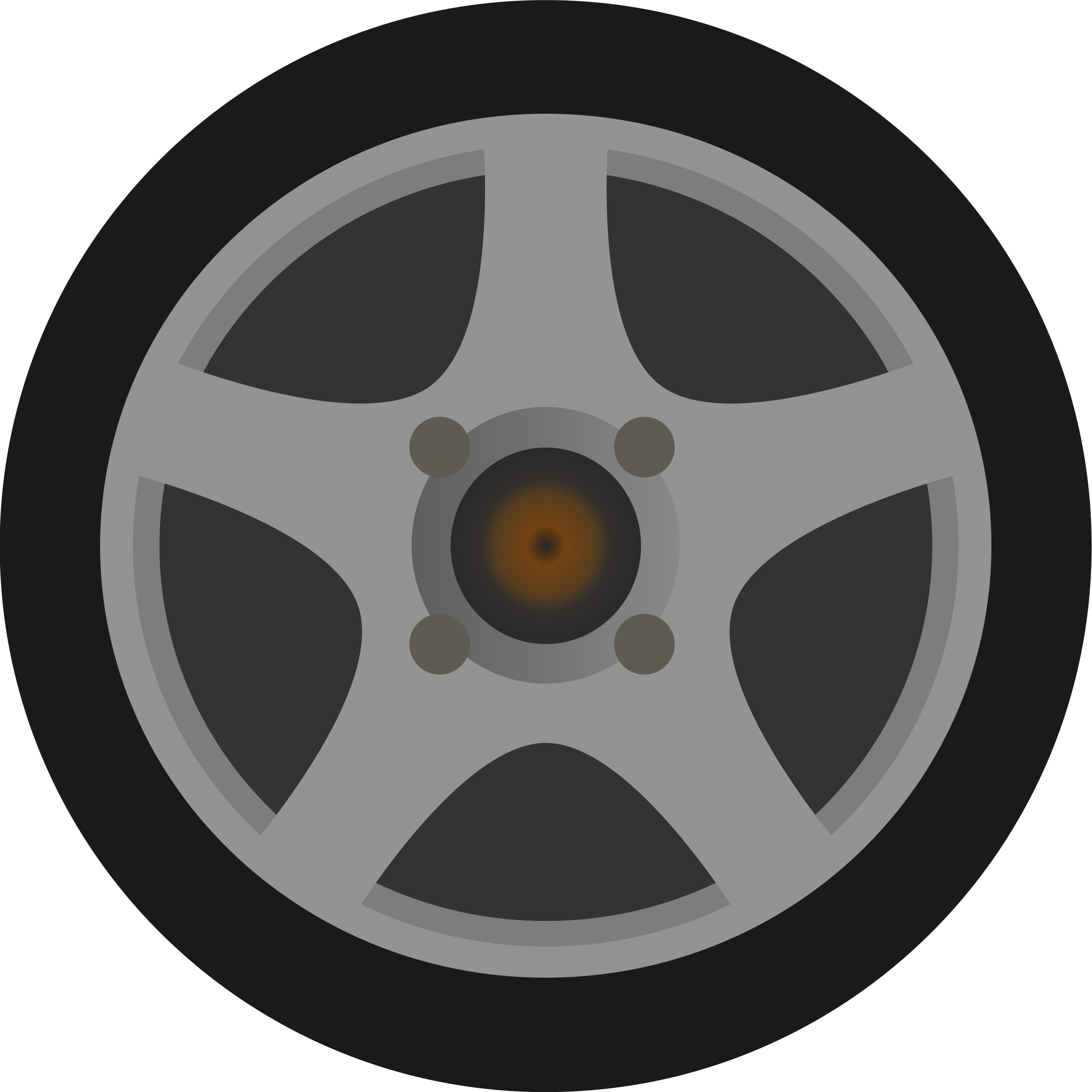 Clipart - Simple Car Wheel/Tire Side View