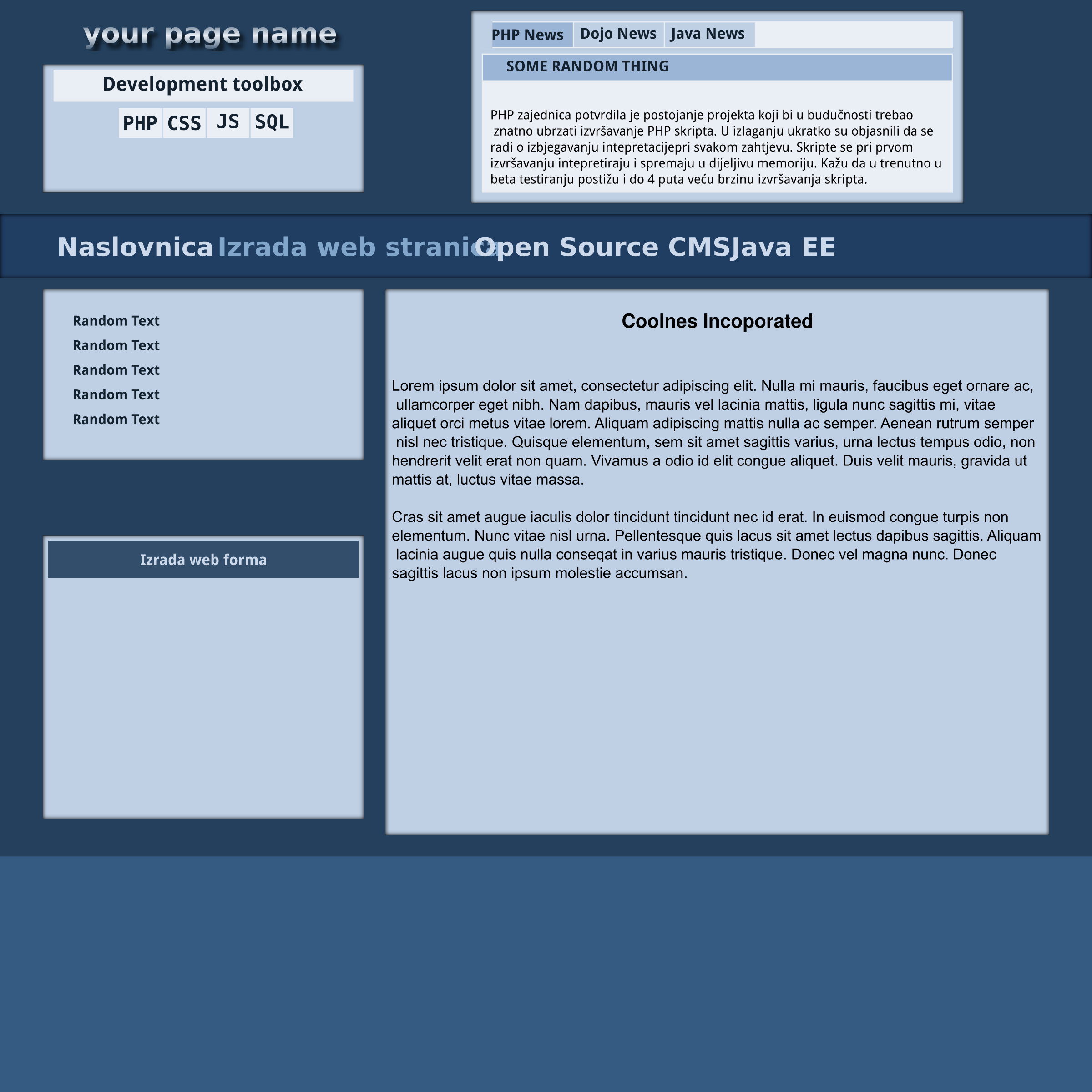 Clipart Web Template