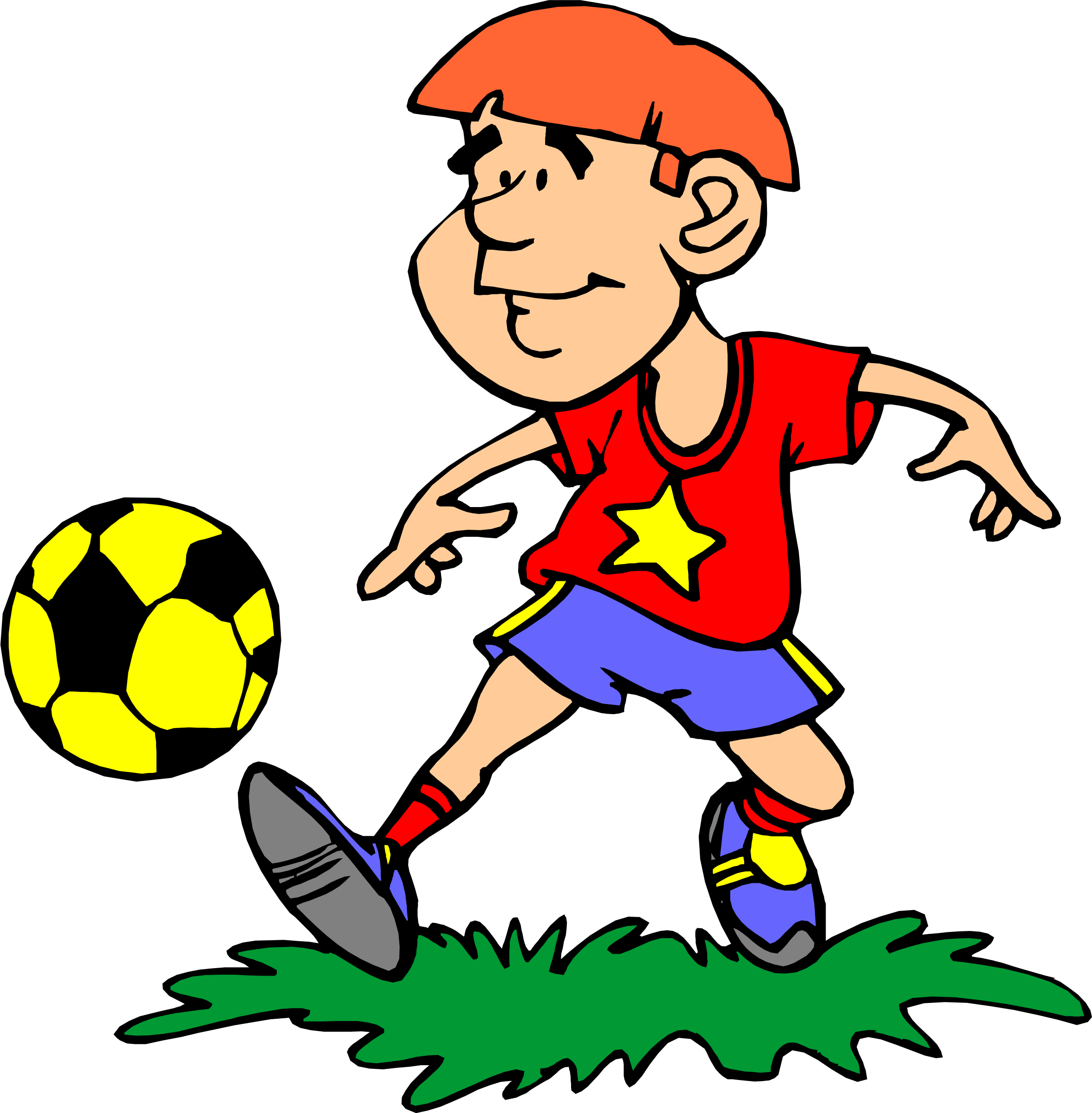 clipart boy playing football - photo #42
