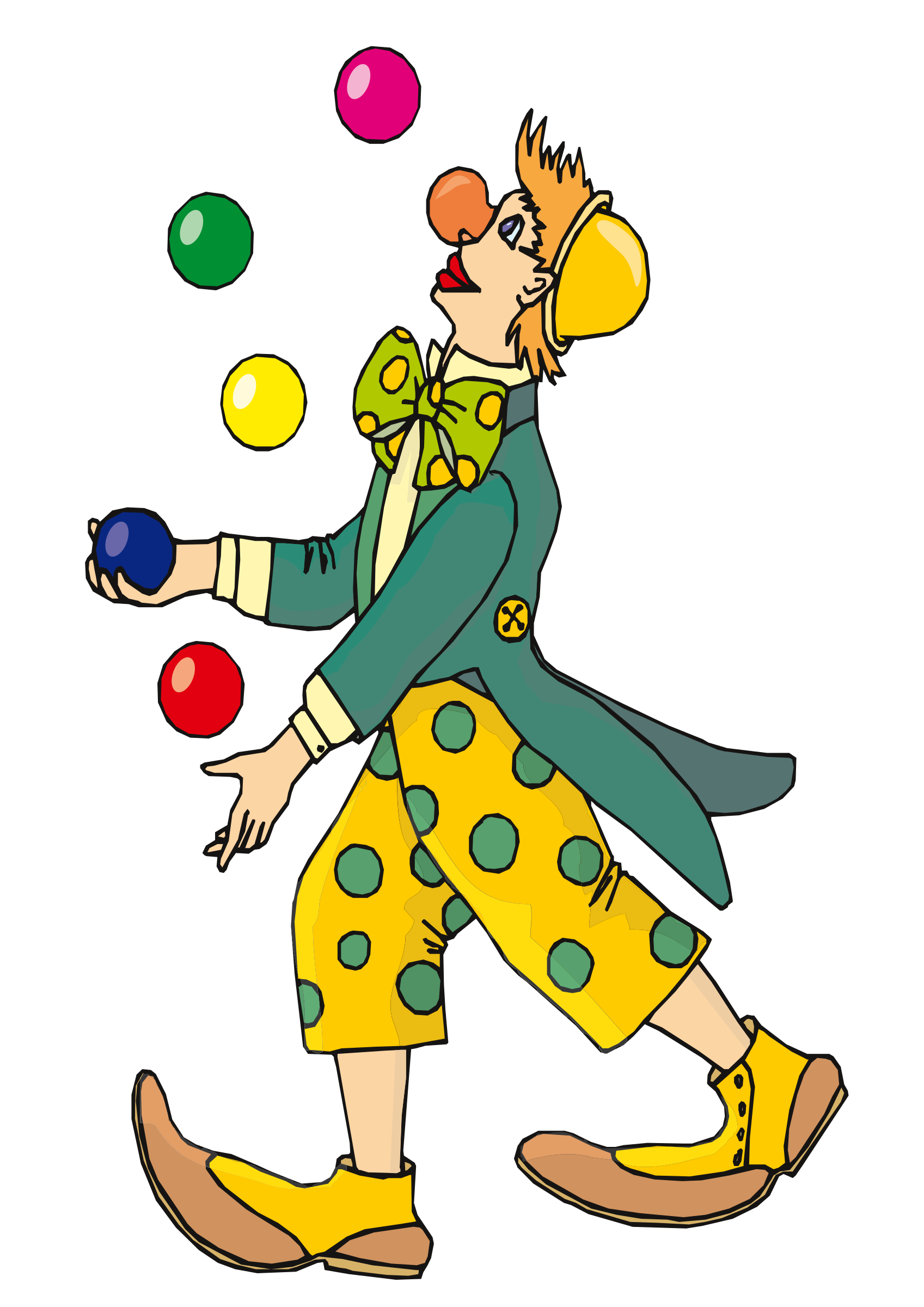 Clipart - juggler clown