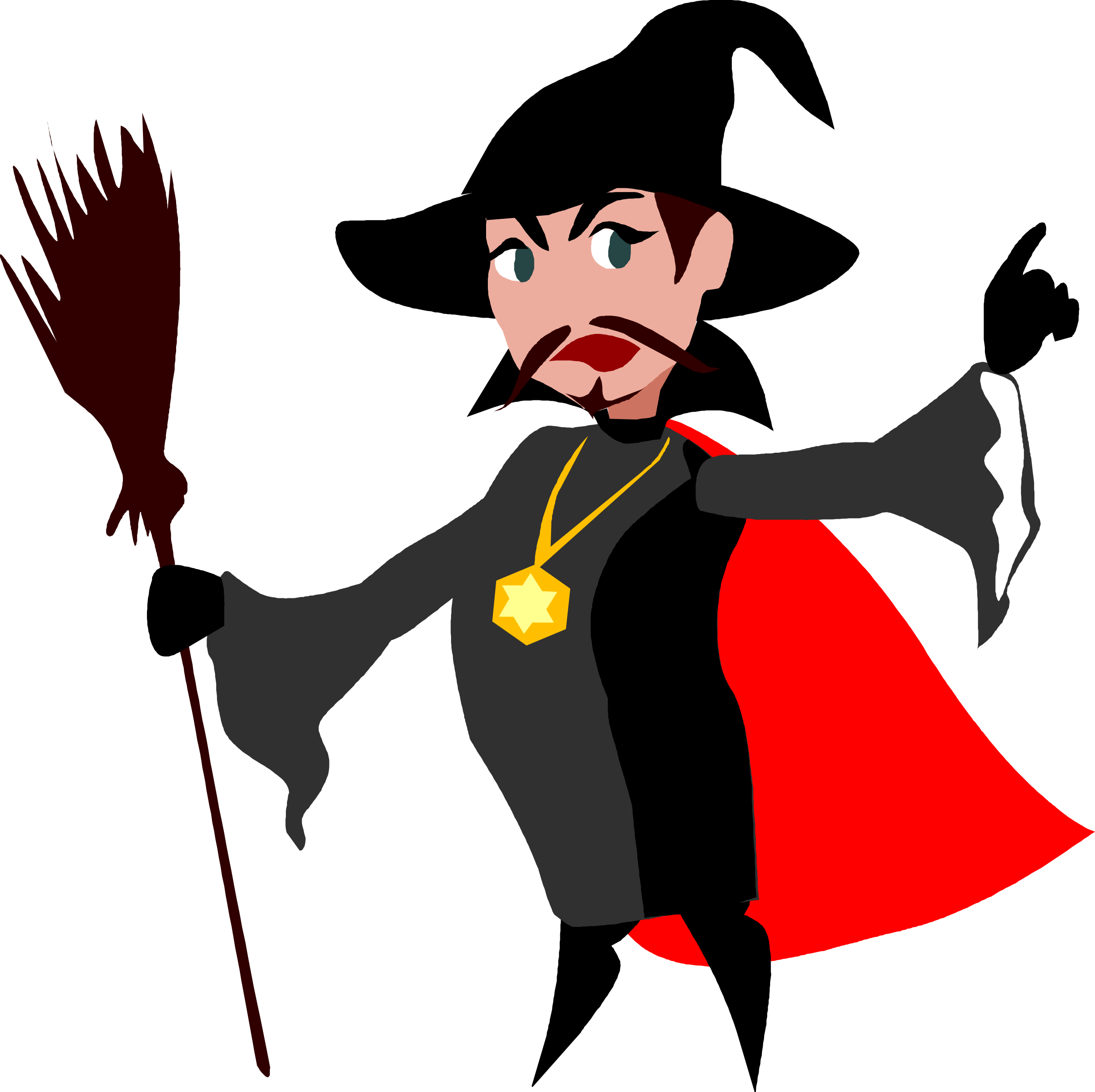 Clipart - witch