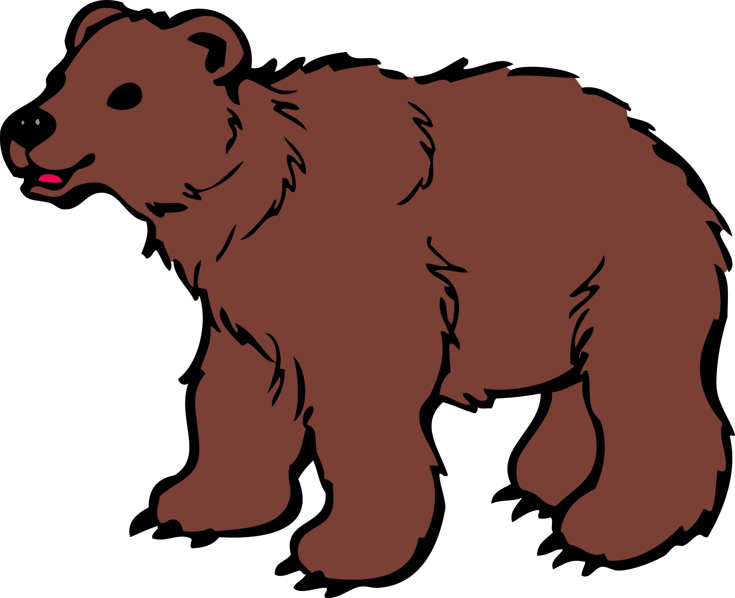 Clipart Young Brown Bear