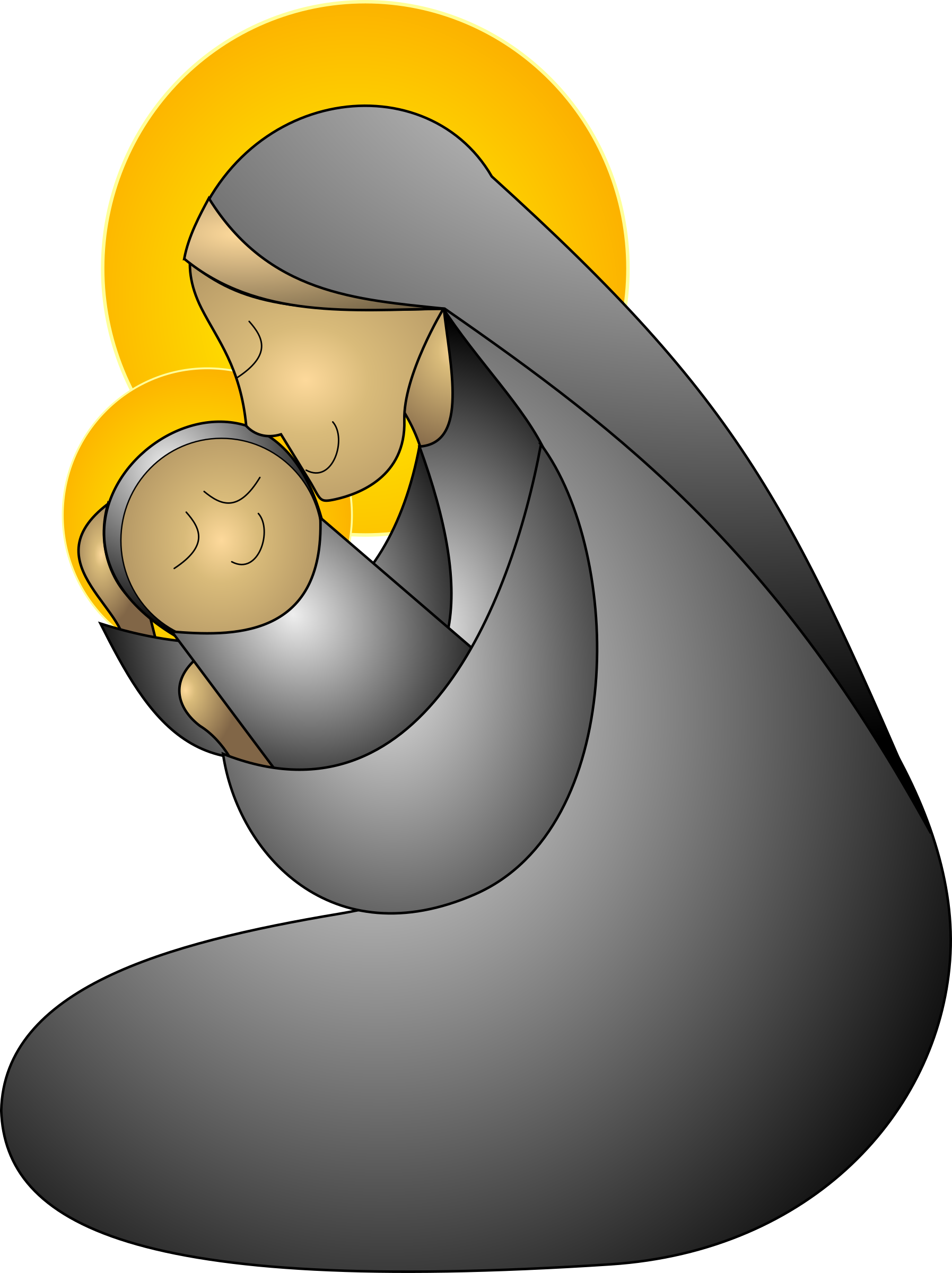 Clipart - Mother and Child