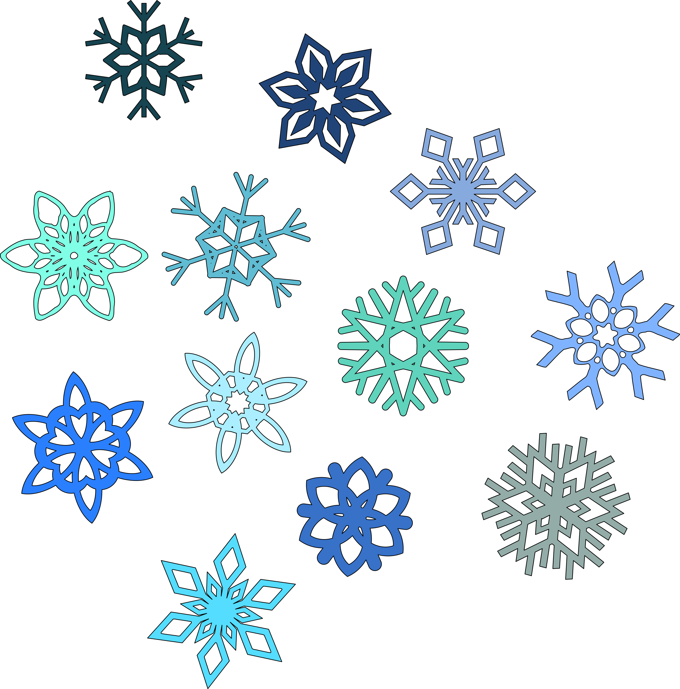 microsoft clip art snowflake - photo #44