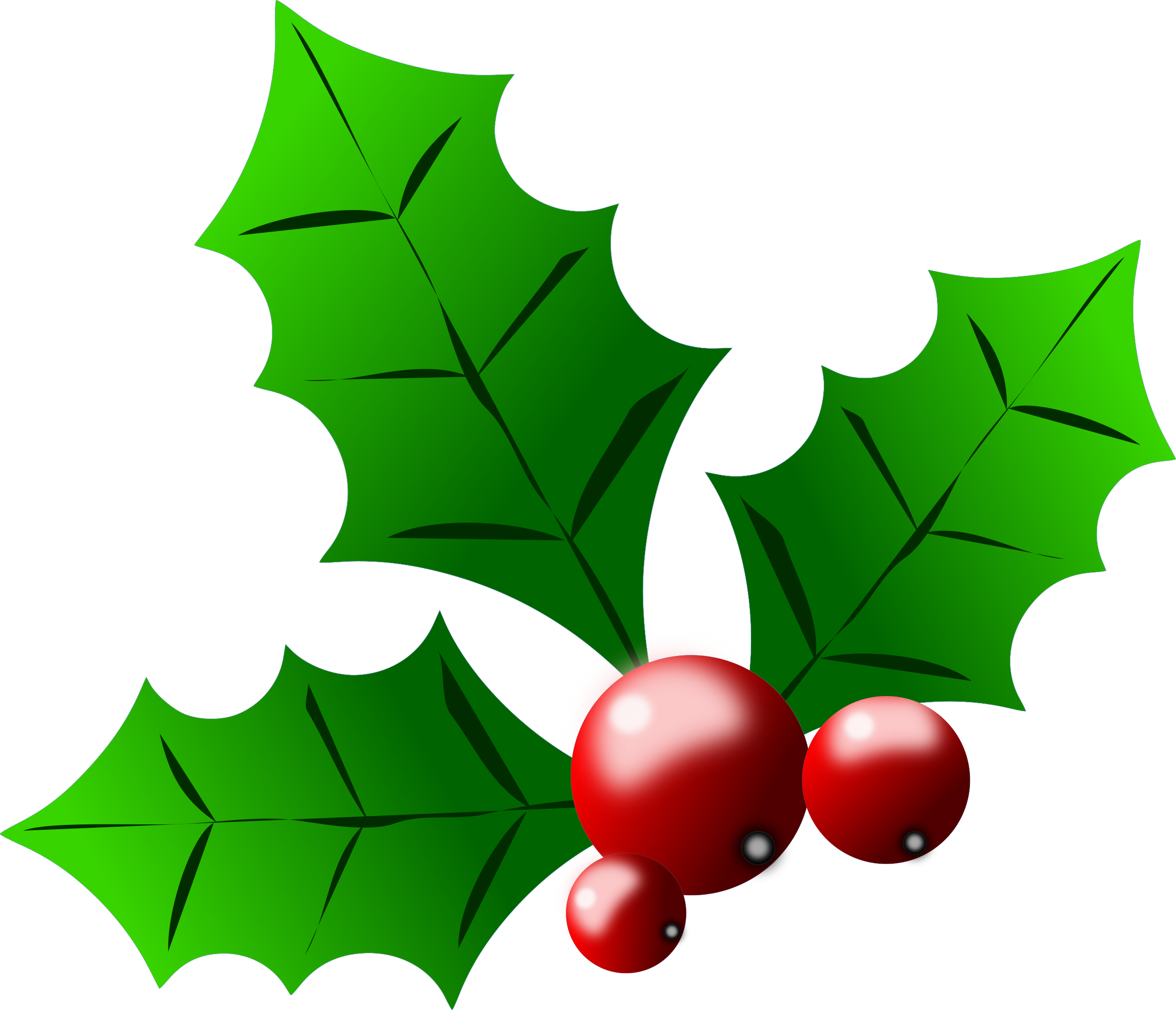 Clipart - holly berries