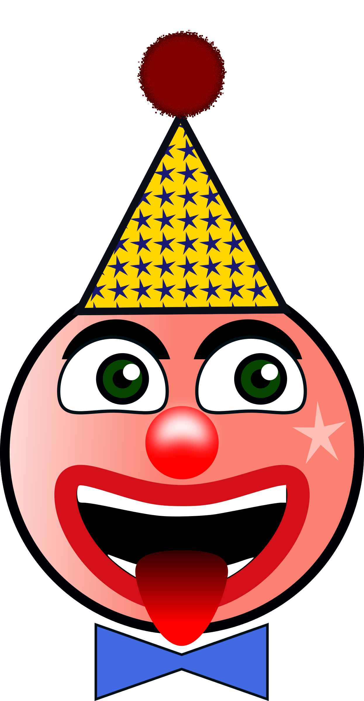 Clipart headclown
