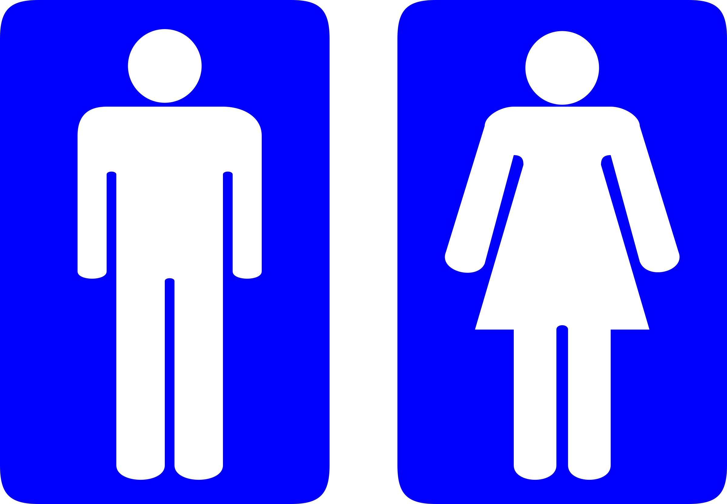 Clipart - Toilet Signs