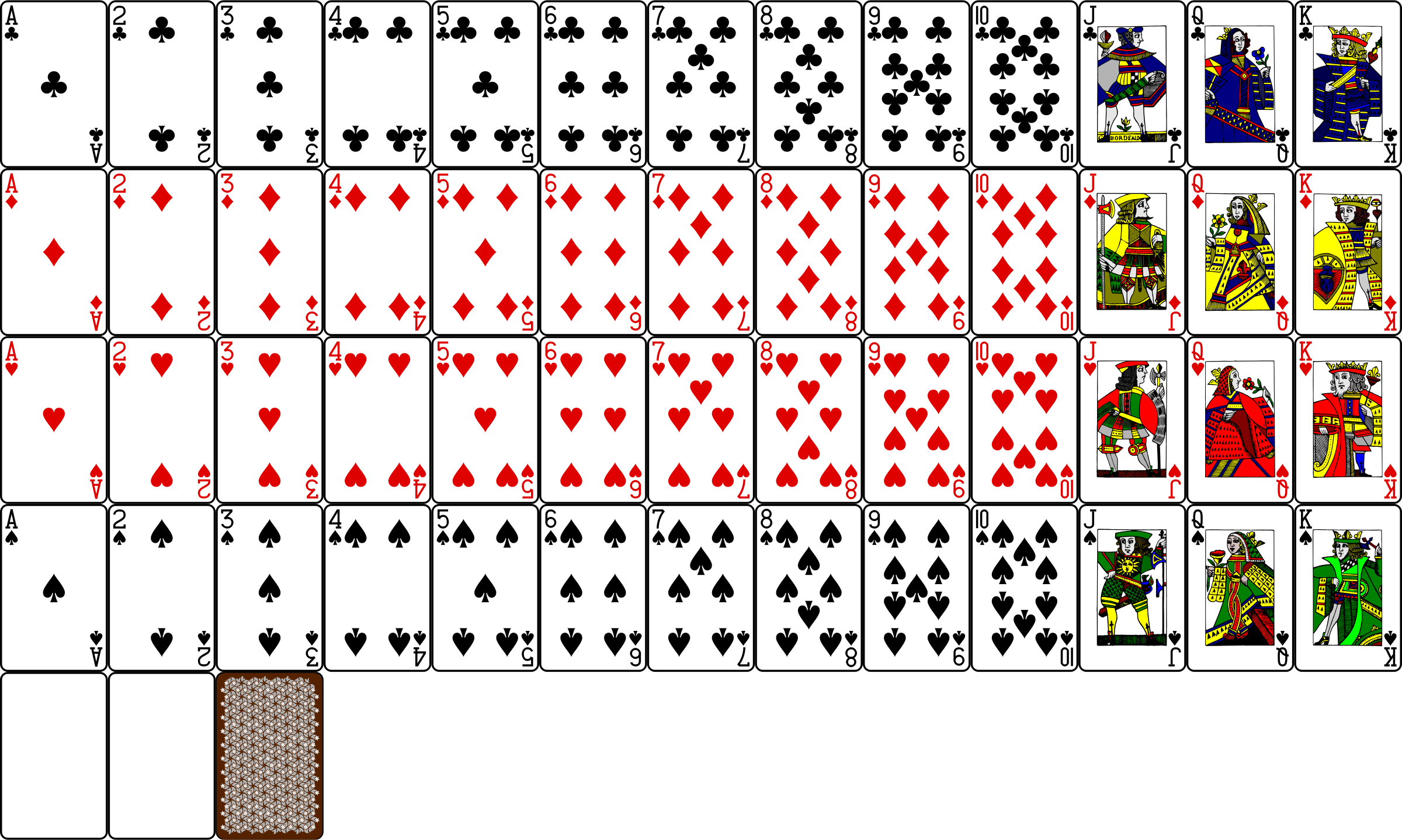 Clipart Complete Guyenne Deck
