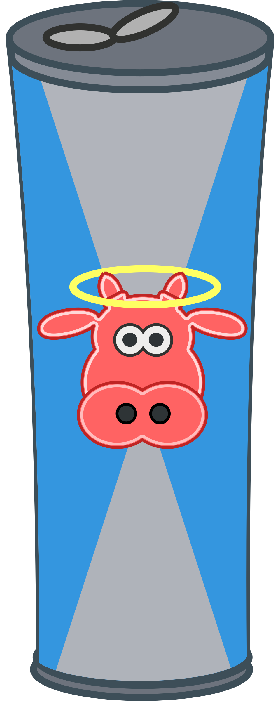 Clipart - Simple Cartoon Energy Drink Can