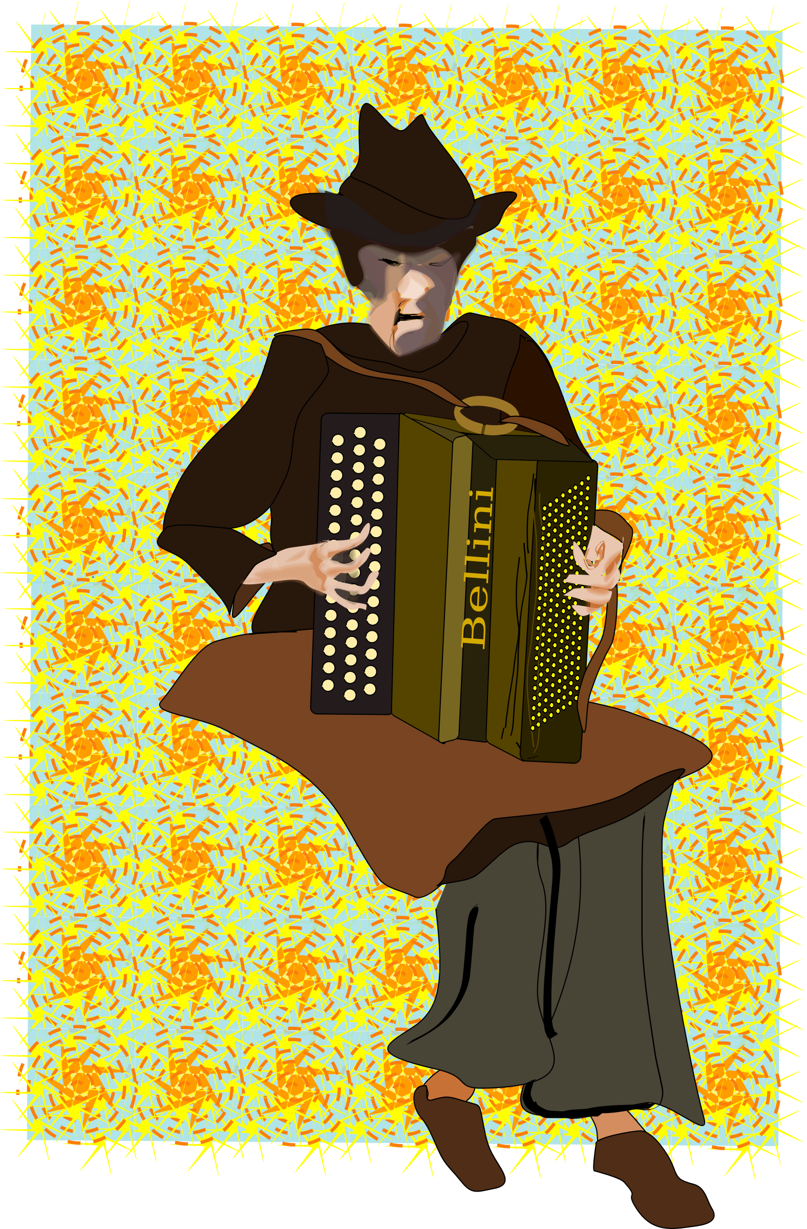 Clipart Accordion Player