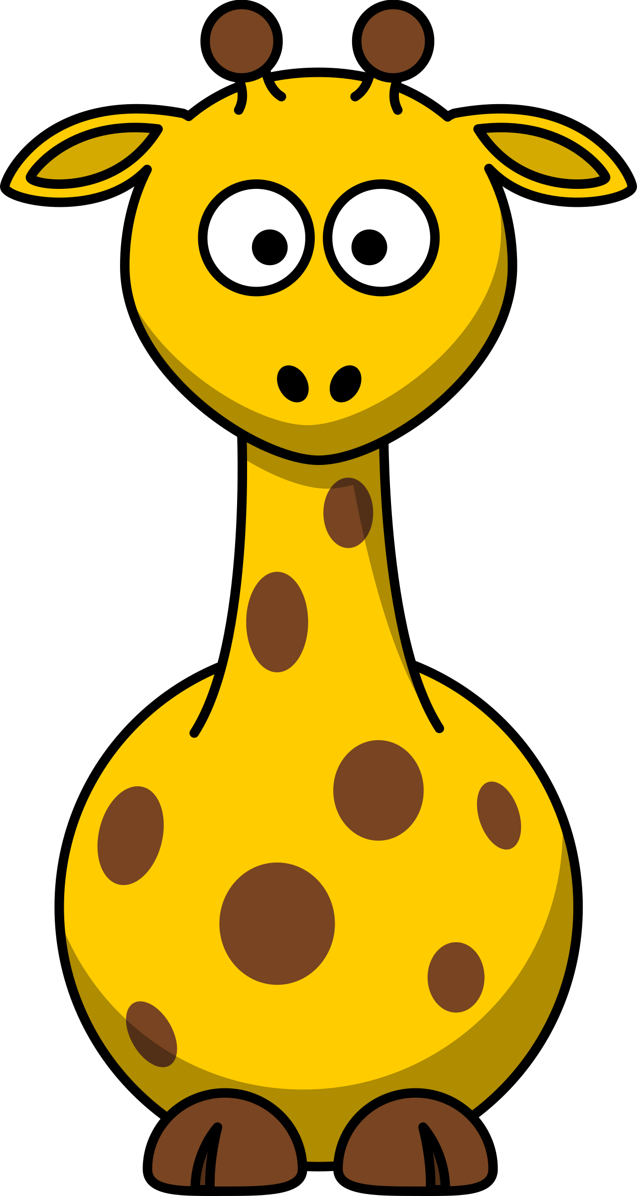 Clipart Cartoon giraffe