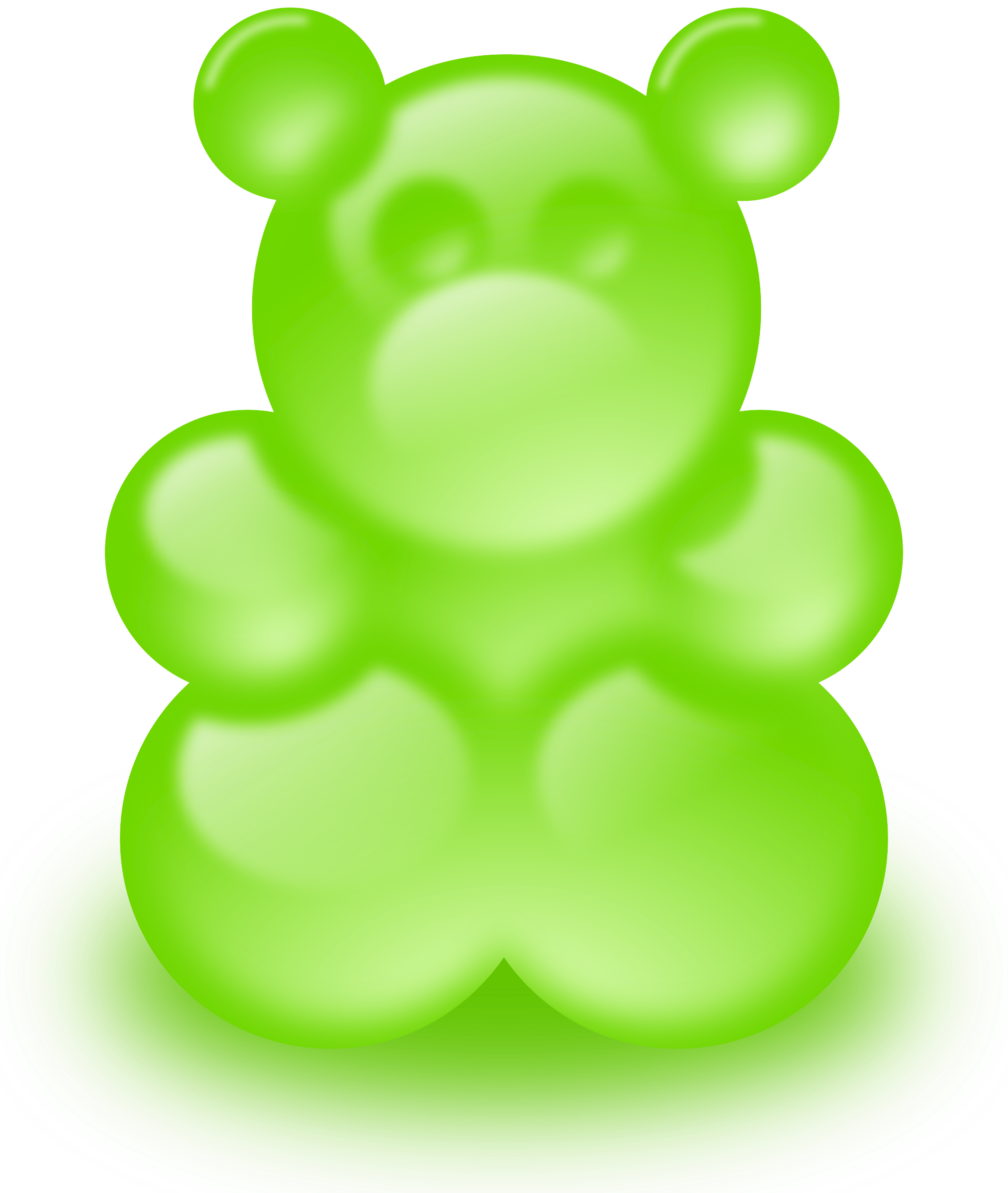 Clipart - Gummy bear (sort of)