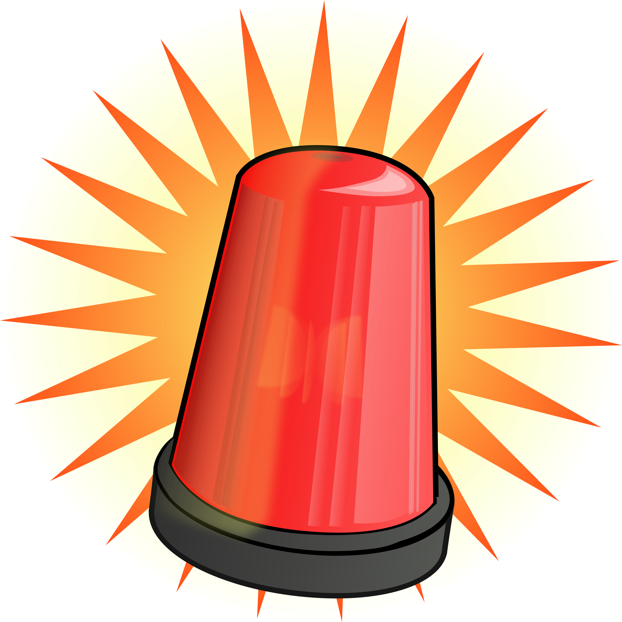 Clipart - Red signal light