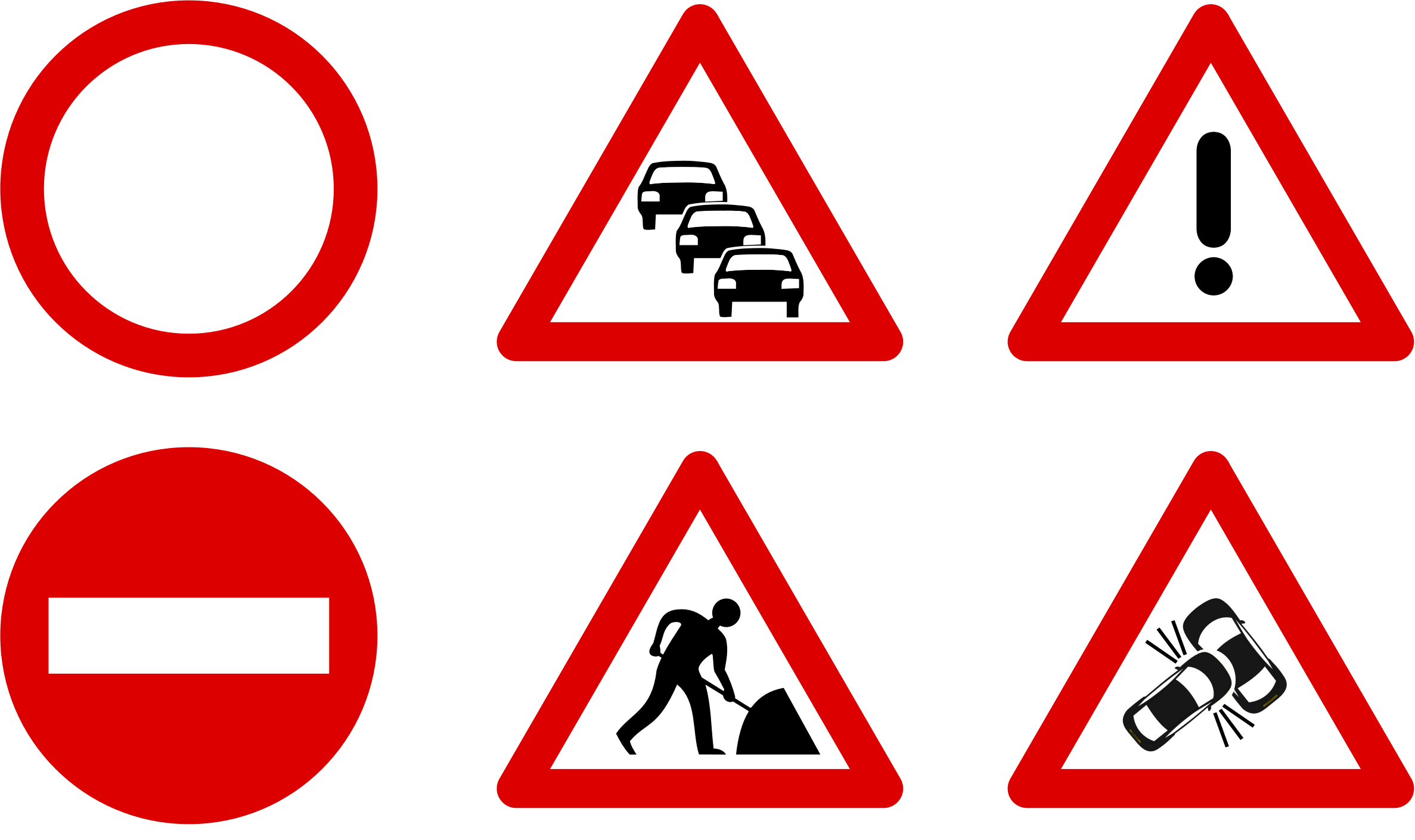 Какой знак предупреждает об опасности на дороге. Дорожные знаки. Дорожники знаки. Дорожные знаки предупреждающие. Дорожные знаки для детей в картинках.