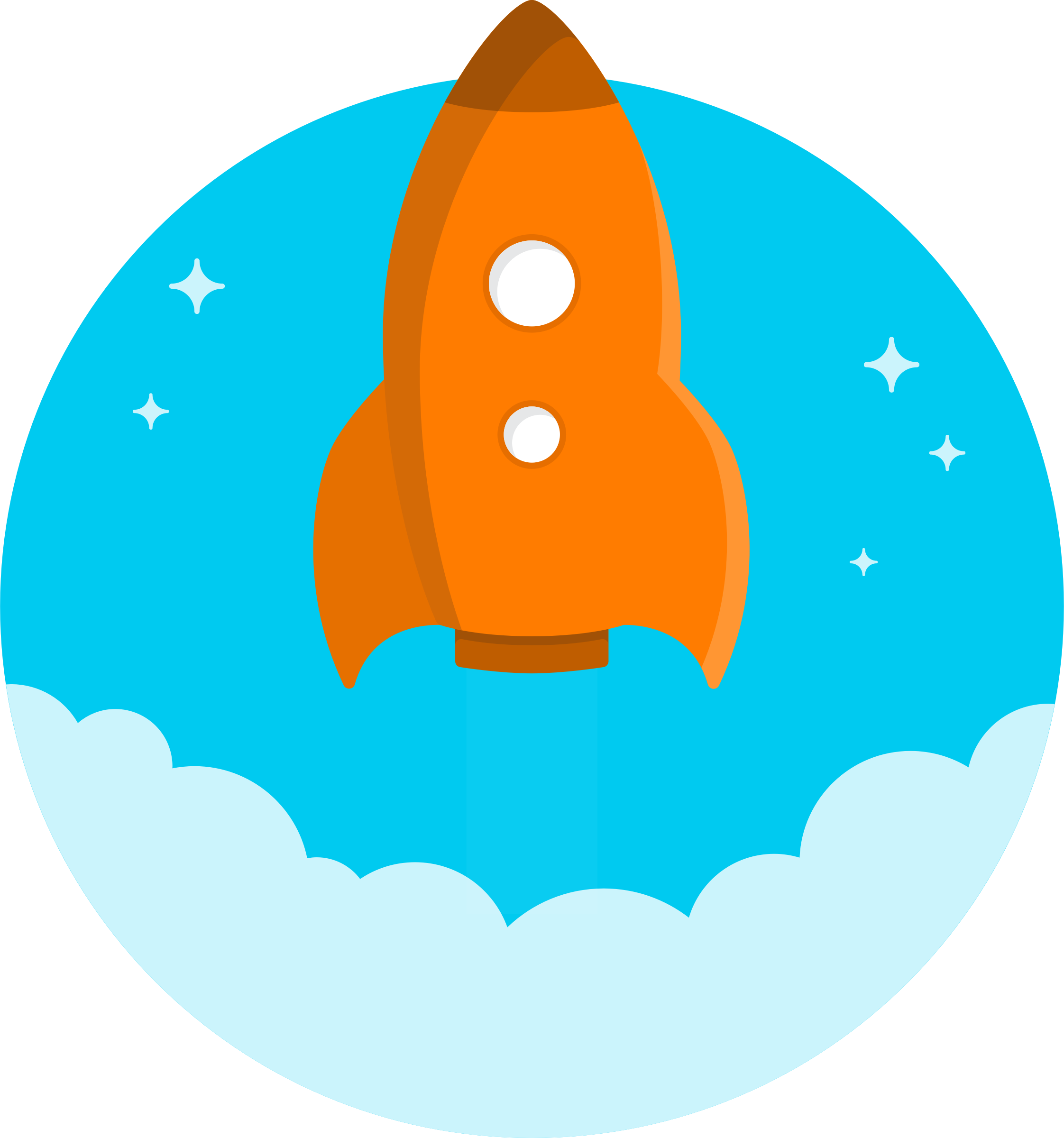 Clipart - Rocket