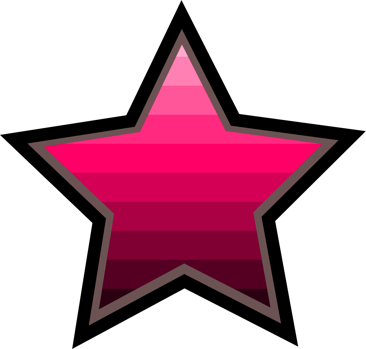 Clipart - ombre star