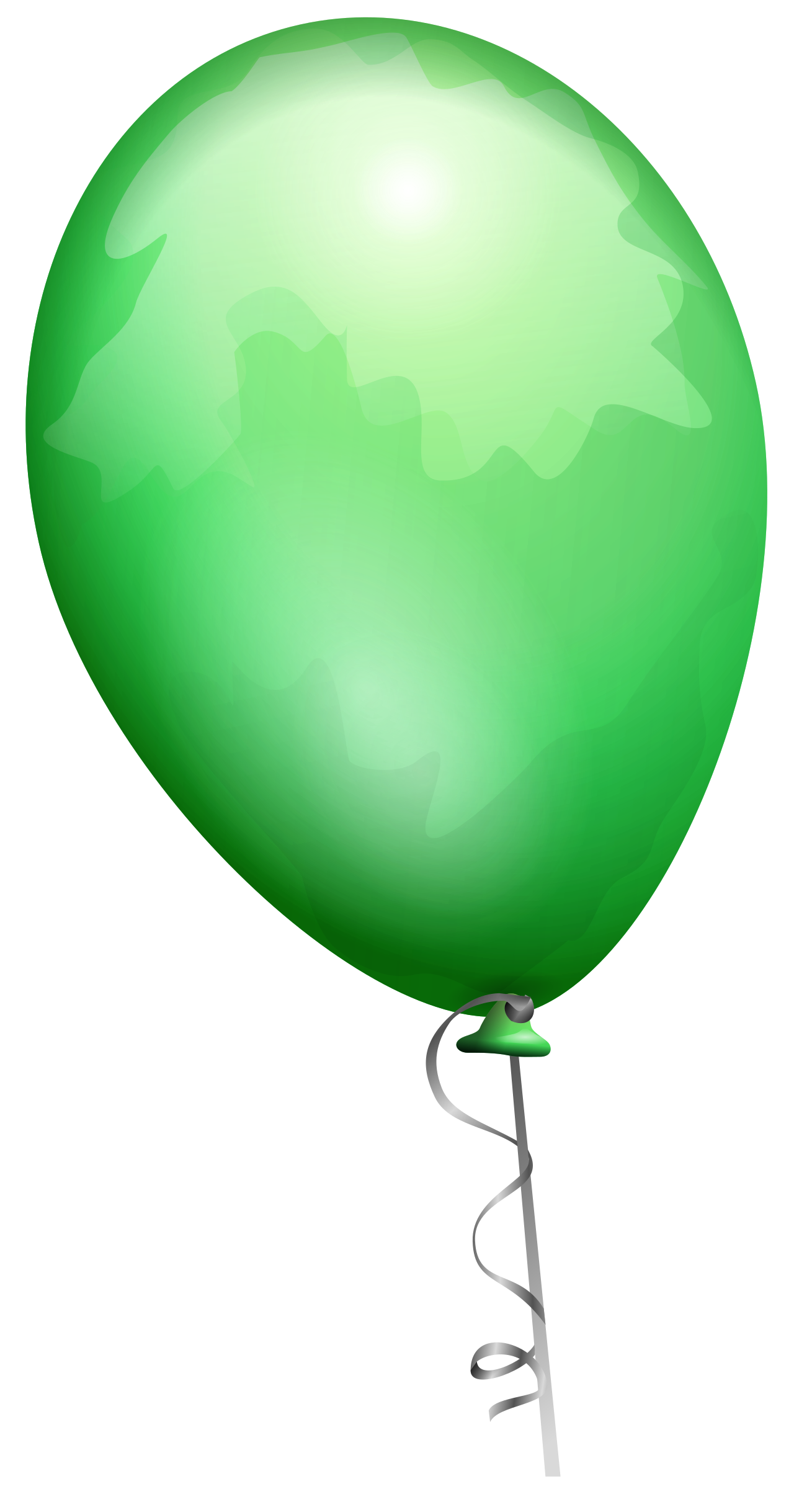 Clipart - Green balloon