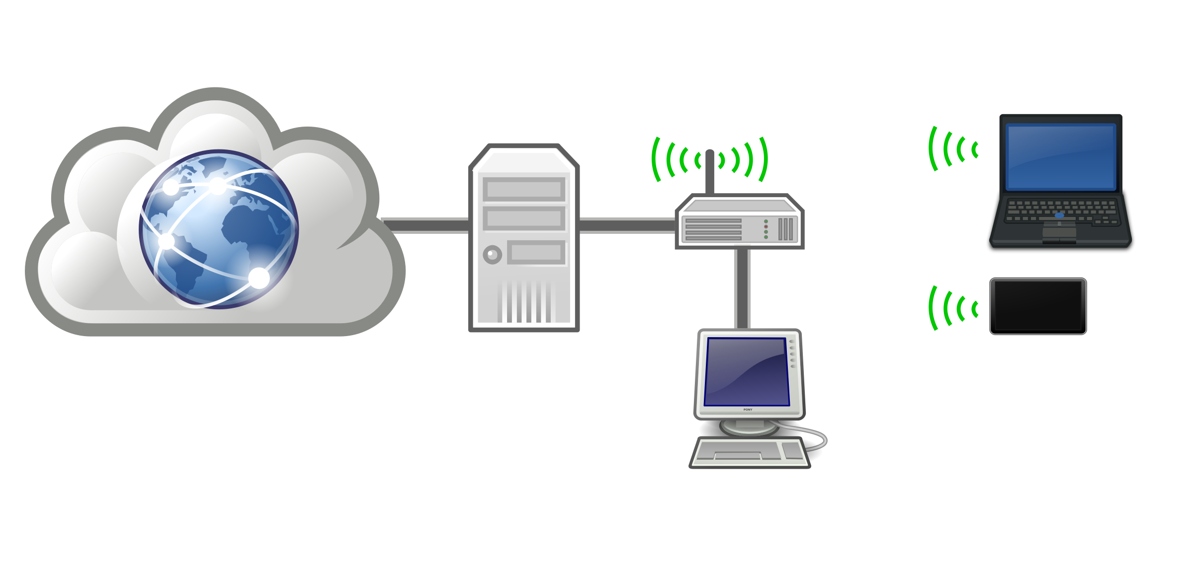 Home network. Домашняя сеть на прозрачном фоне.