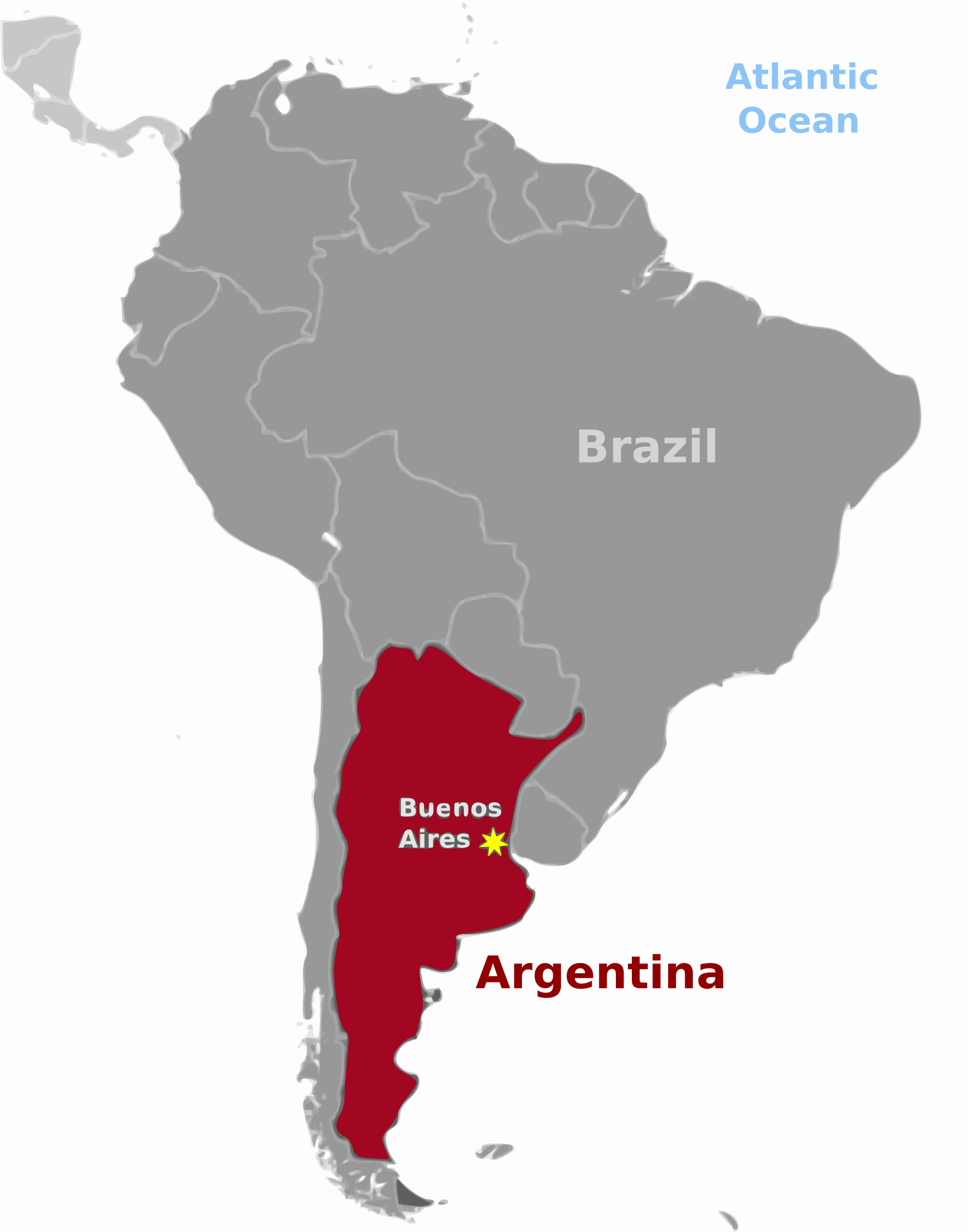 clipart map of argentina - photo #11