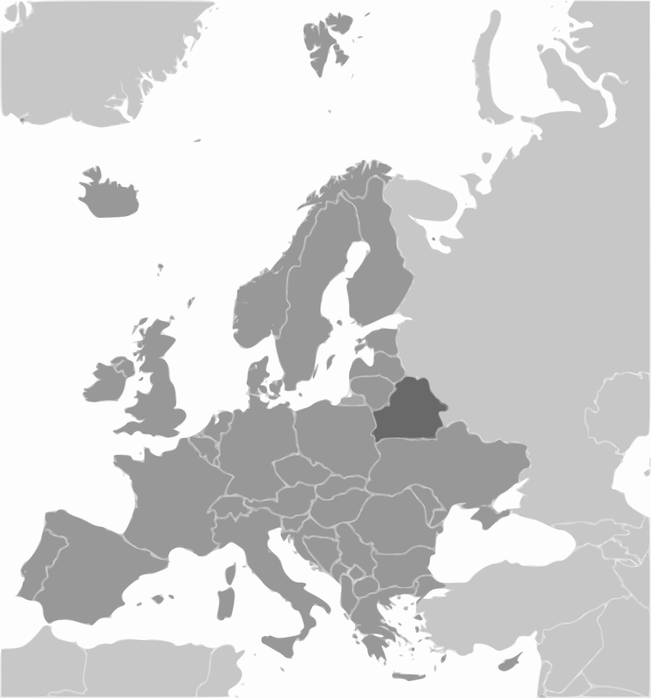 Clipart - Belarus location