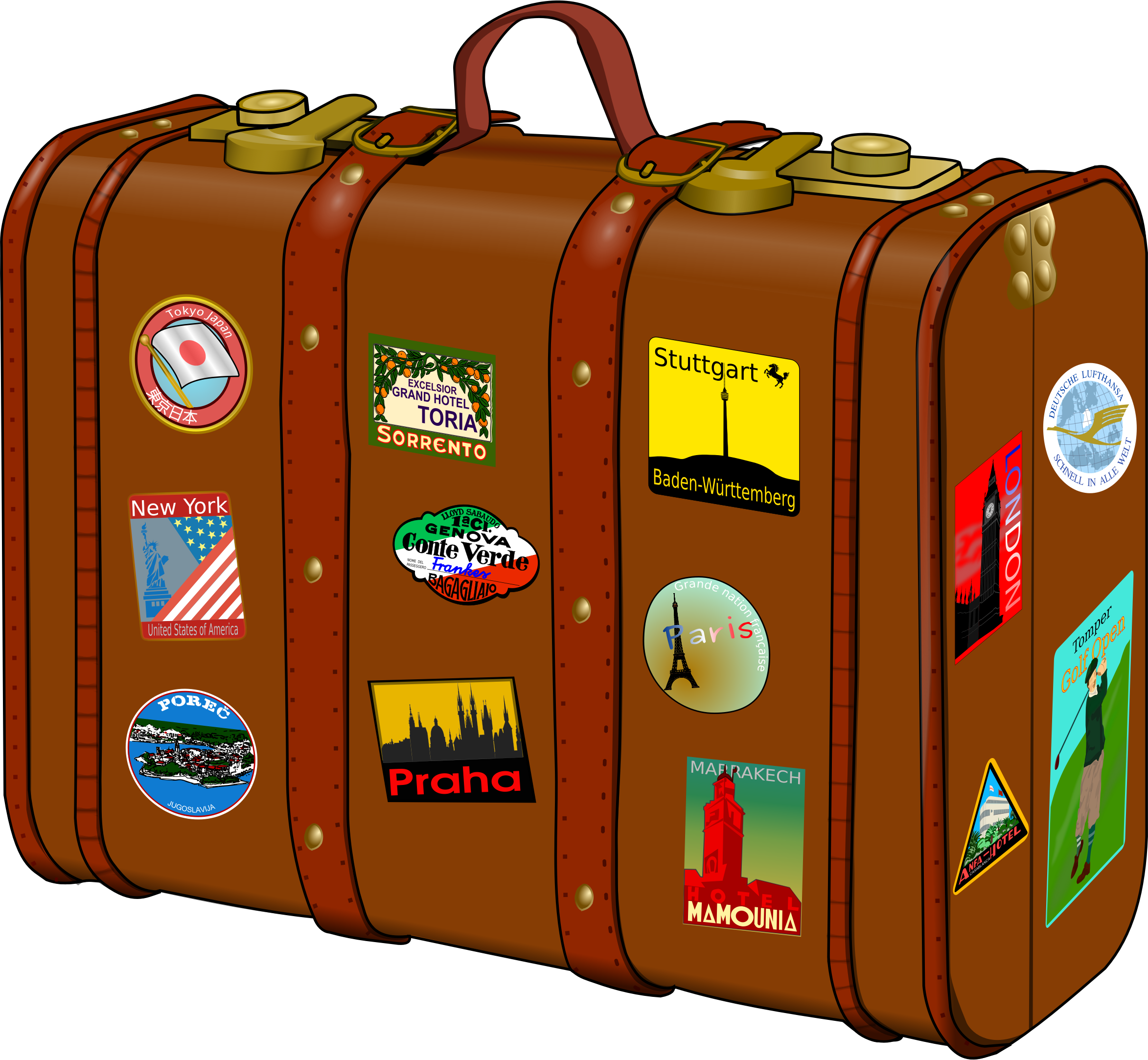 vintage luggage clipart - photo #34